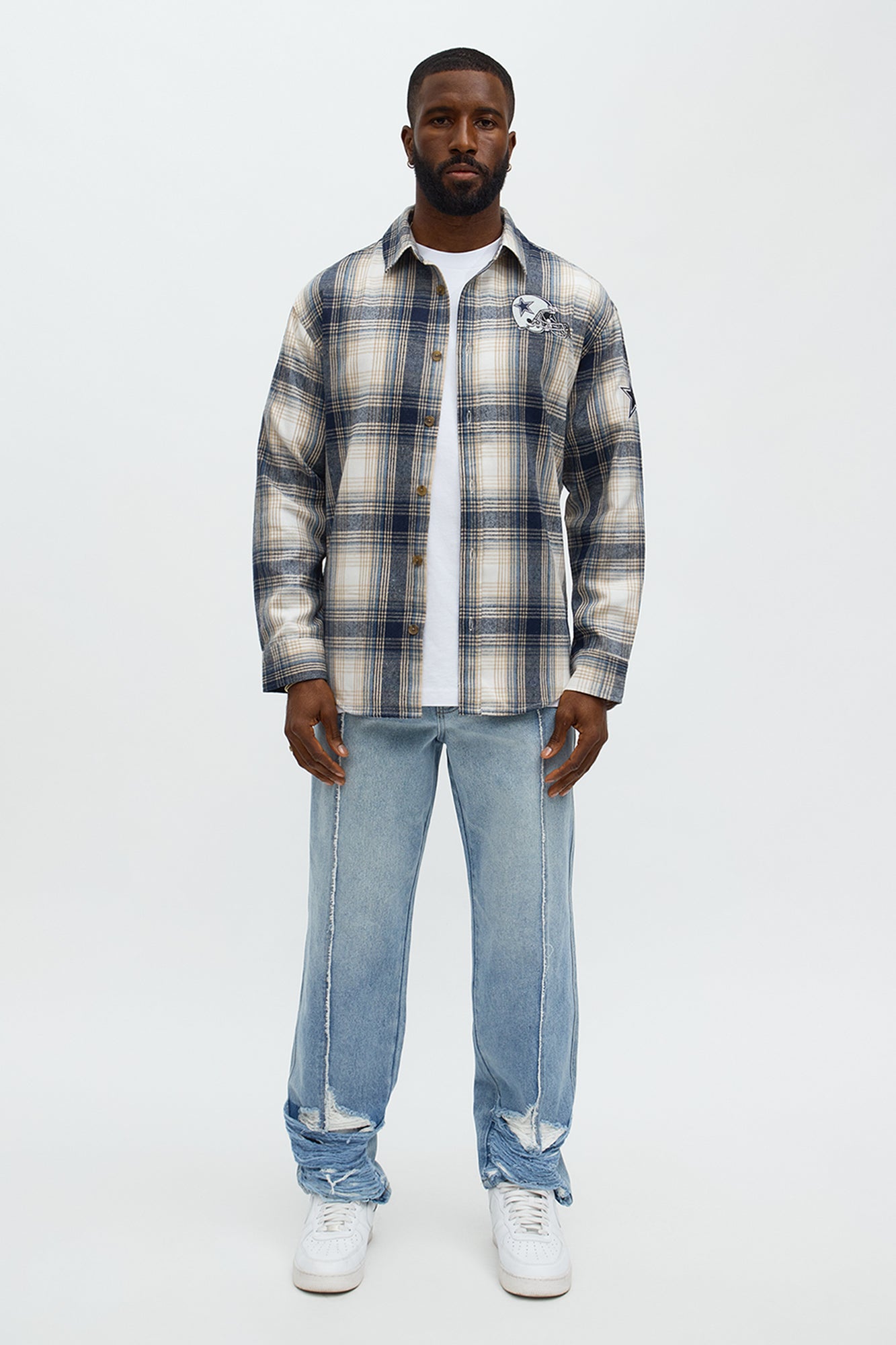 Cowboys Flannel - Blue/combo