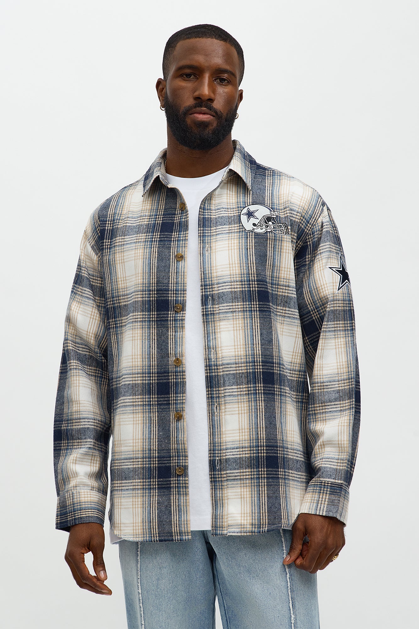 Cowboys Flannel - Blue/combo