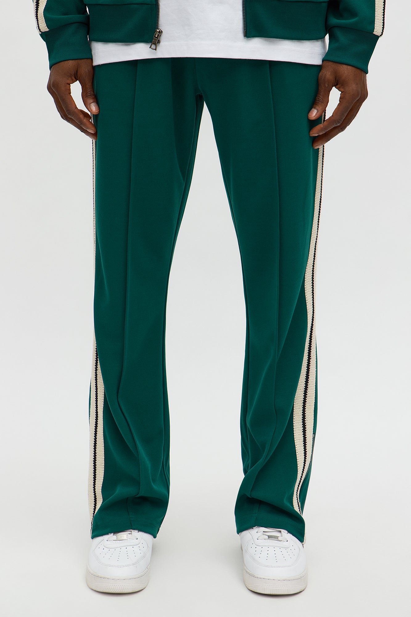 Dennis Slim Flare Track Pant - Green
