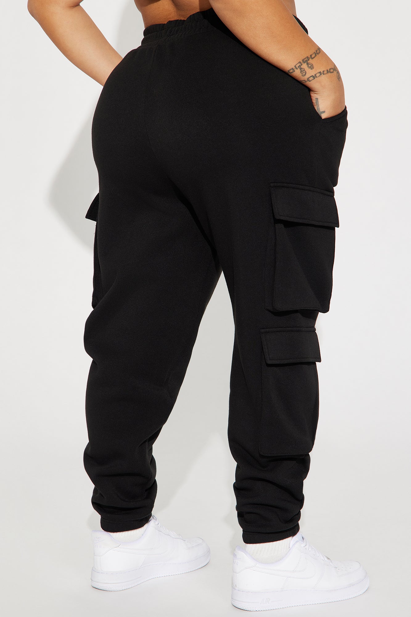 Hazel Cargo Lounge Jogger - Black