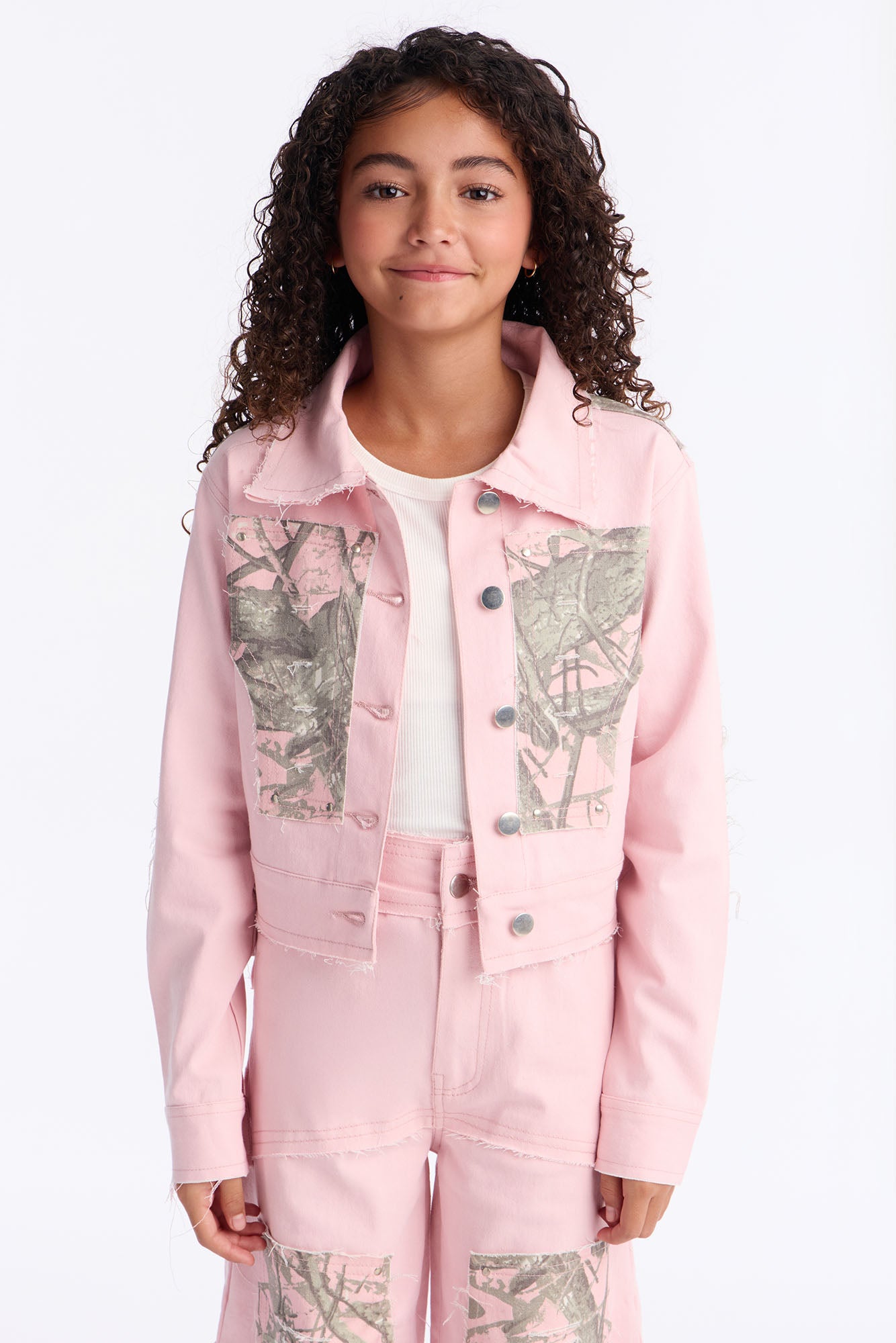 Mini Wild Side Denim Jacket - Light Pink