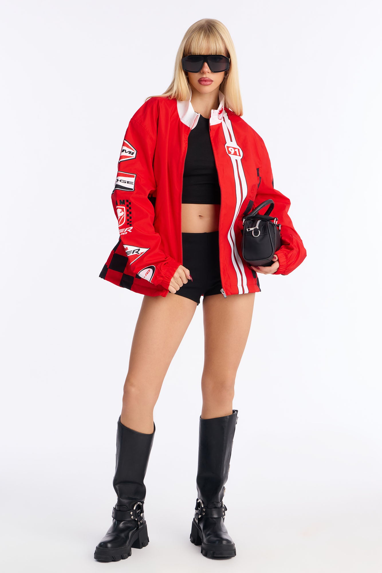 Dodge Racing Checkered Jacket - Red