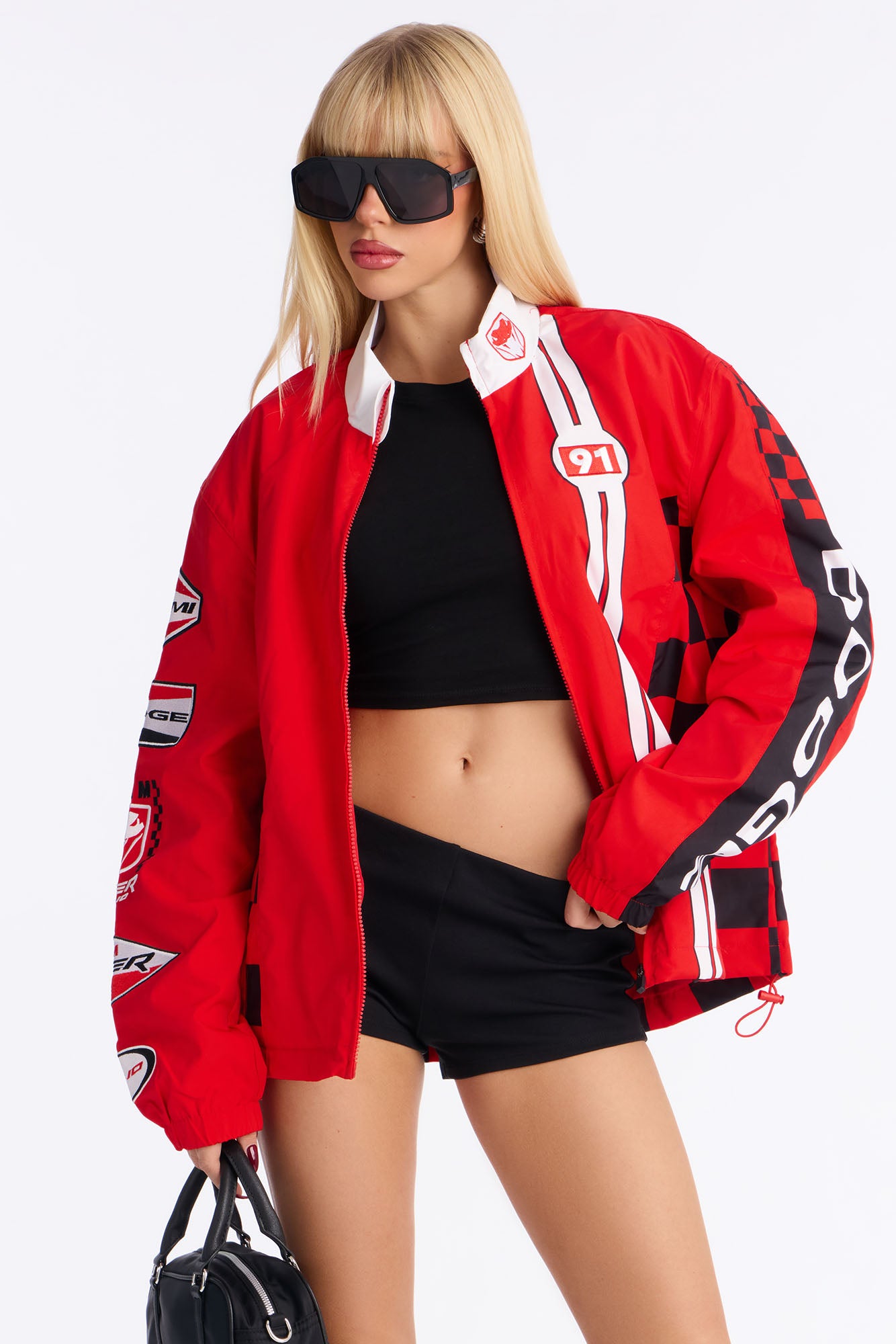 Dodge Racing Checkered Jacket - Red