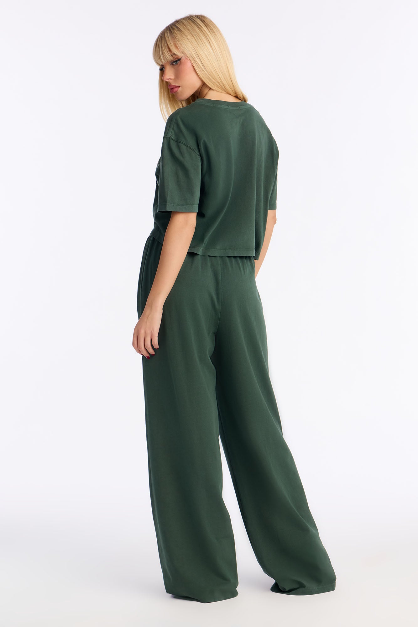 Golden Gate Wide Leg Pant Set - Hunter