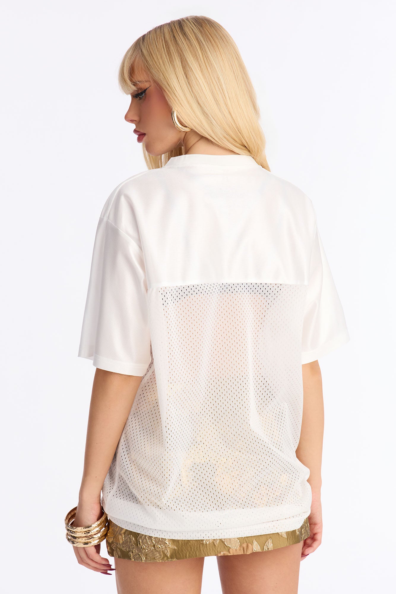Grillz Mesh Jersey - White