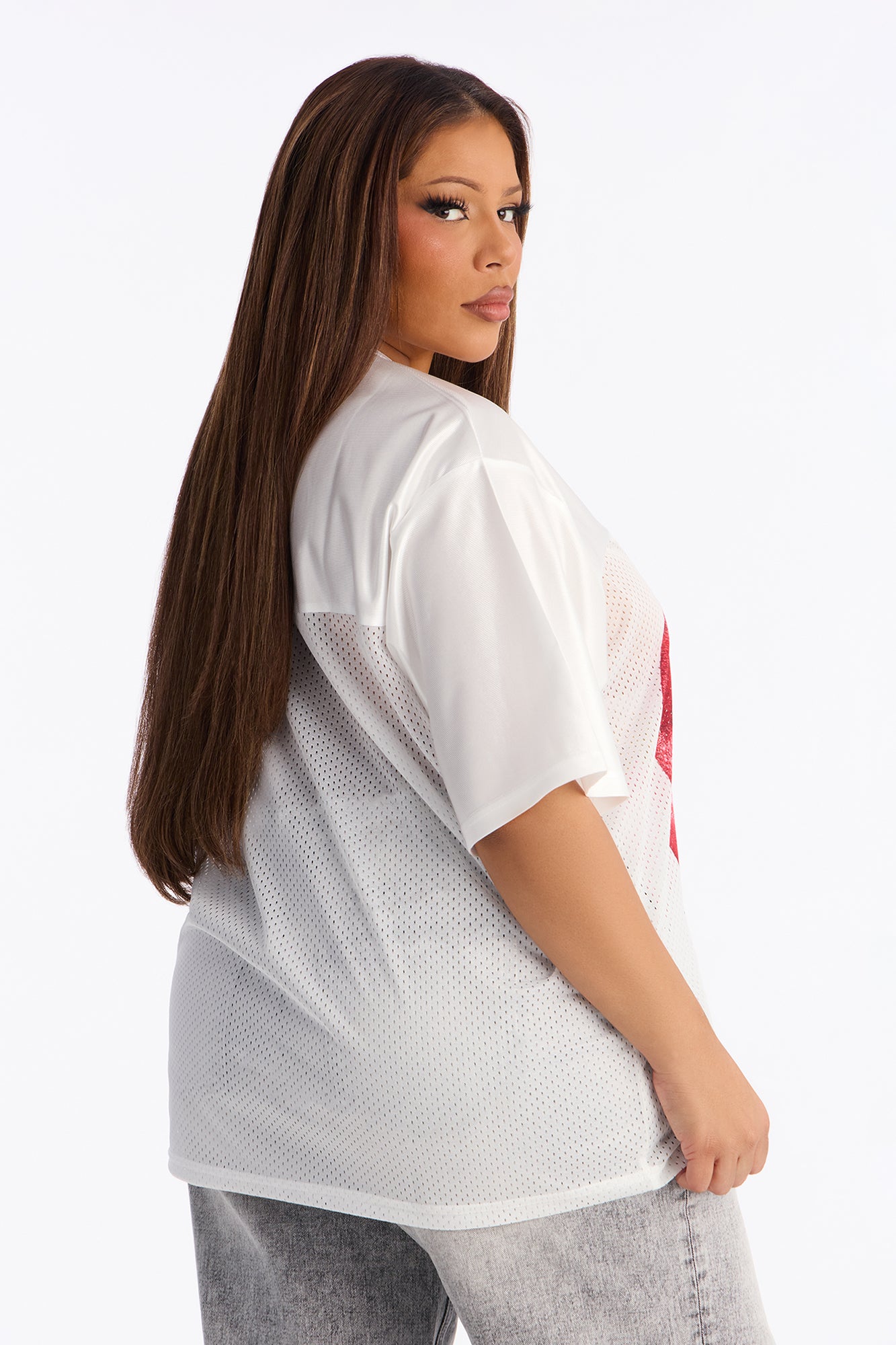 Grillz Mesh Jersey - White