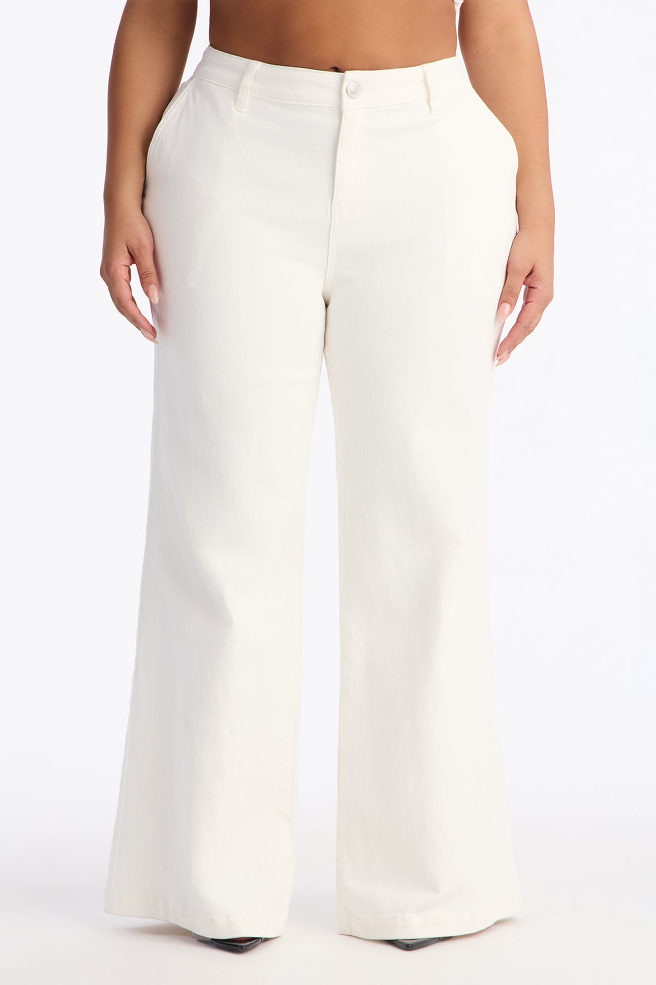 Delusional Drop Waist Jeans - White