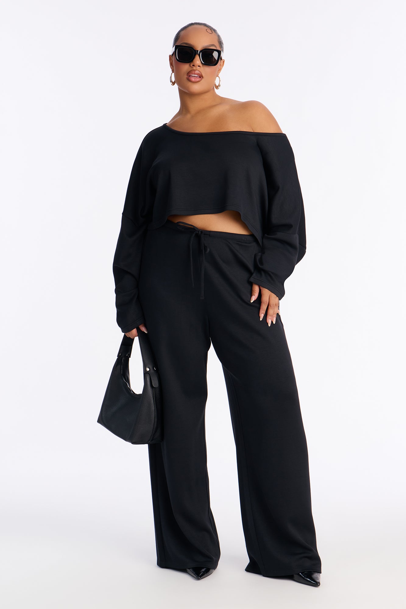 Match My Vibe Modal Lounge Pant - Black