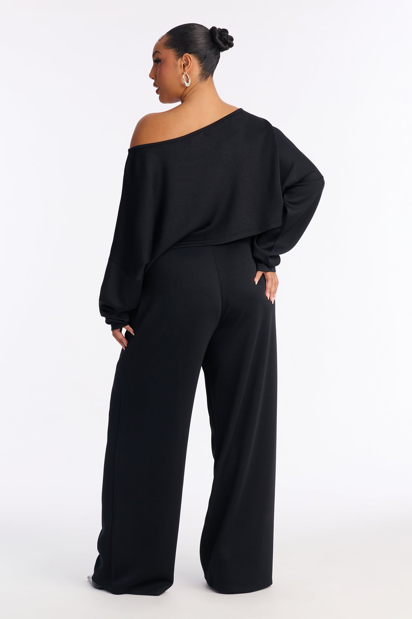 Match My Vibe Modal Lounge Pant - Black