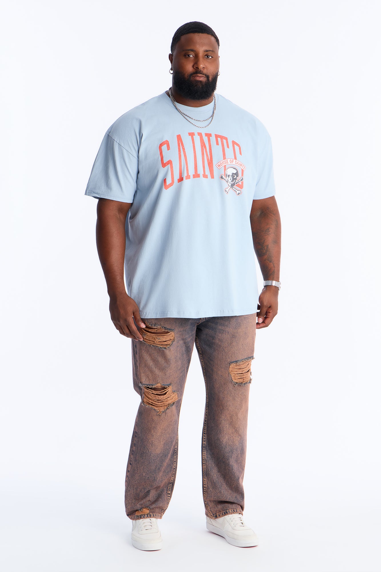 House Of Saints Crimson Short Sleeve Tee - Light Blue