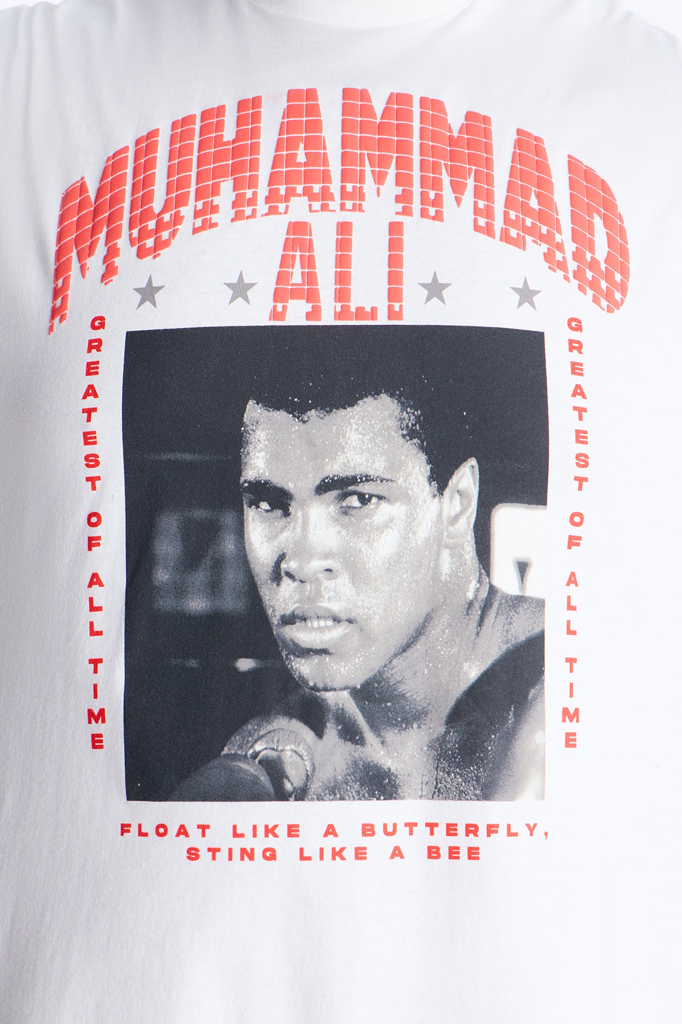 Muhammad Ali Puff Printed Short Sleeve Tee - White