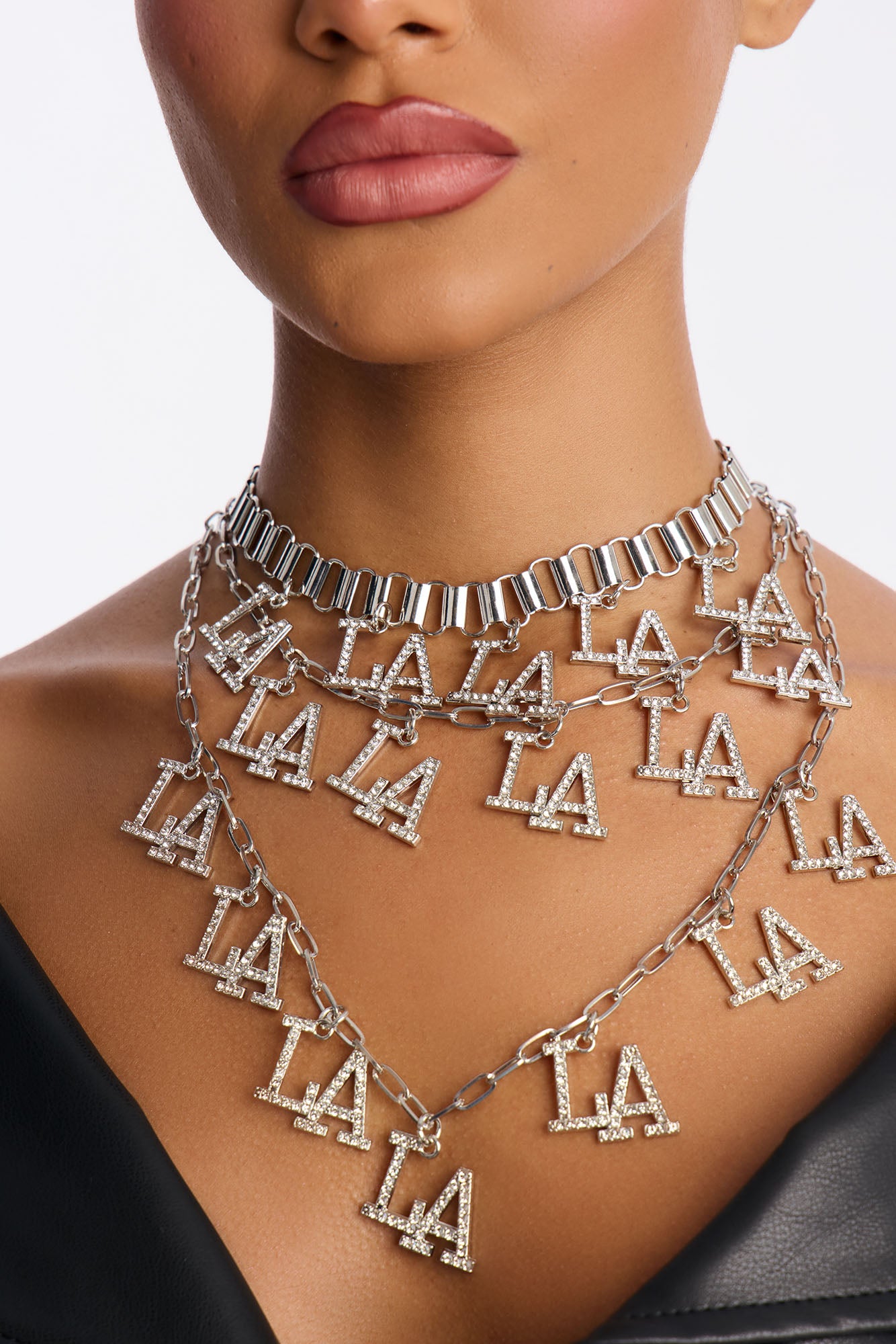 Golden Coast Layered Necklace - Silver