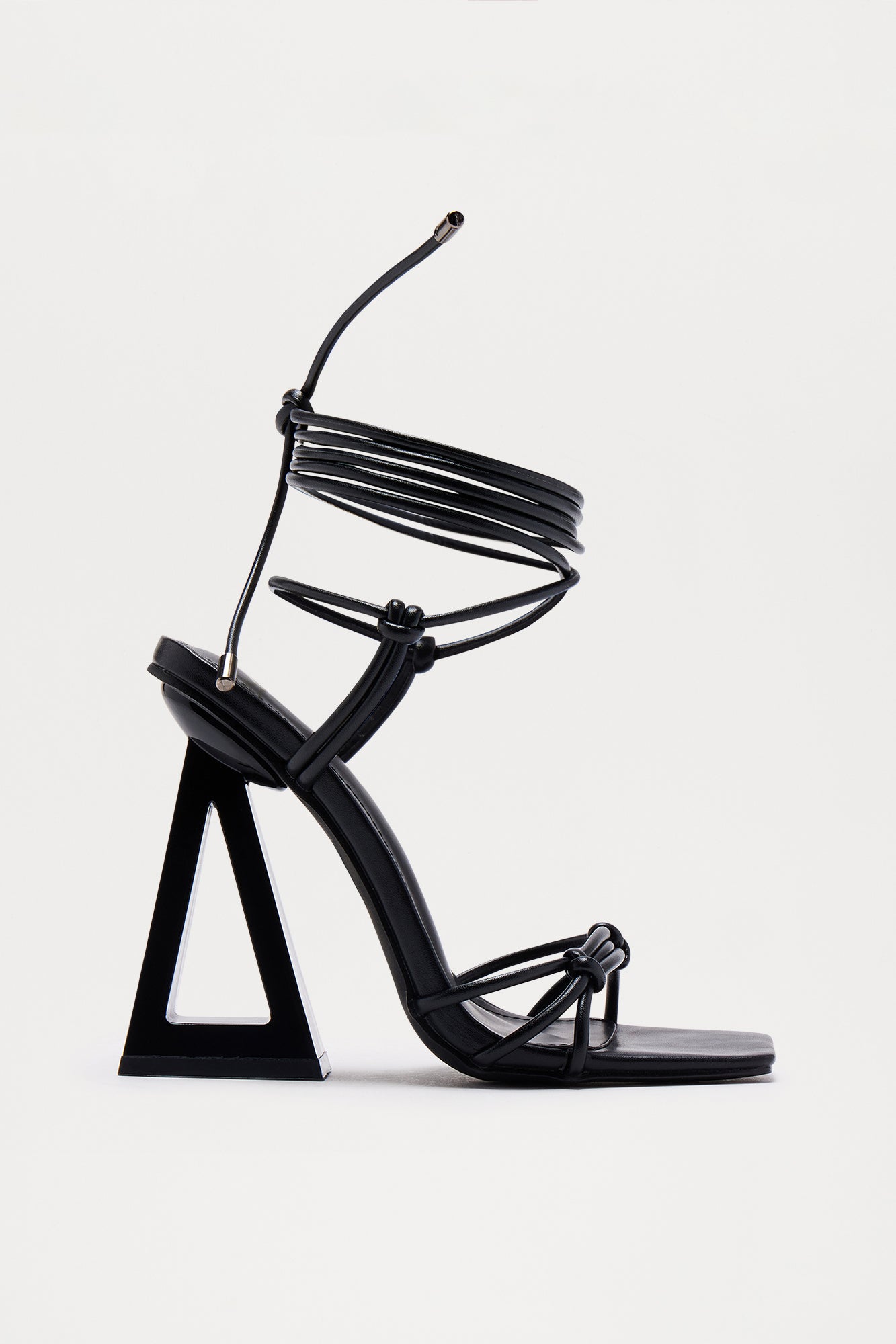 Kyren Wrap Up Heels - Black