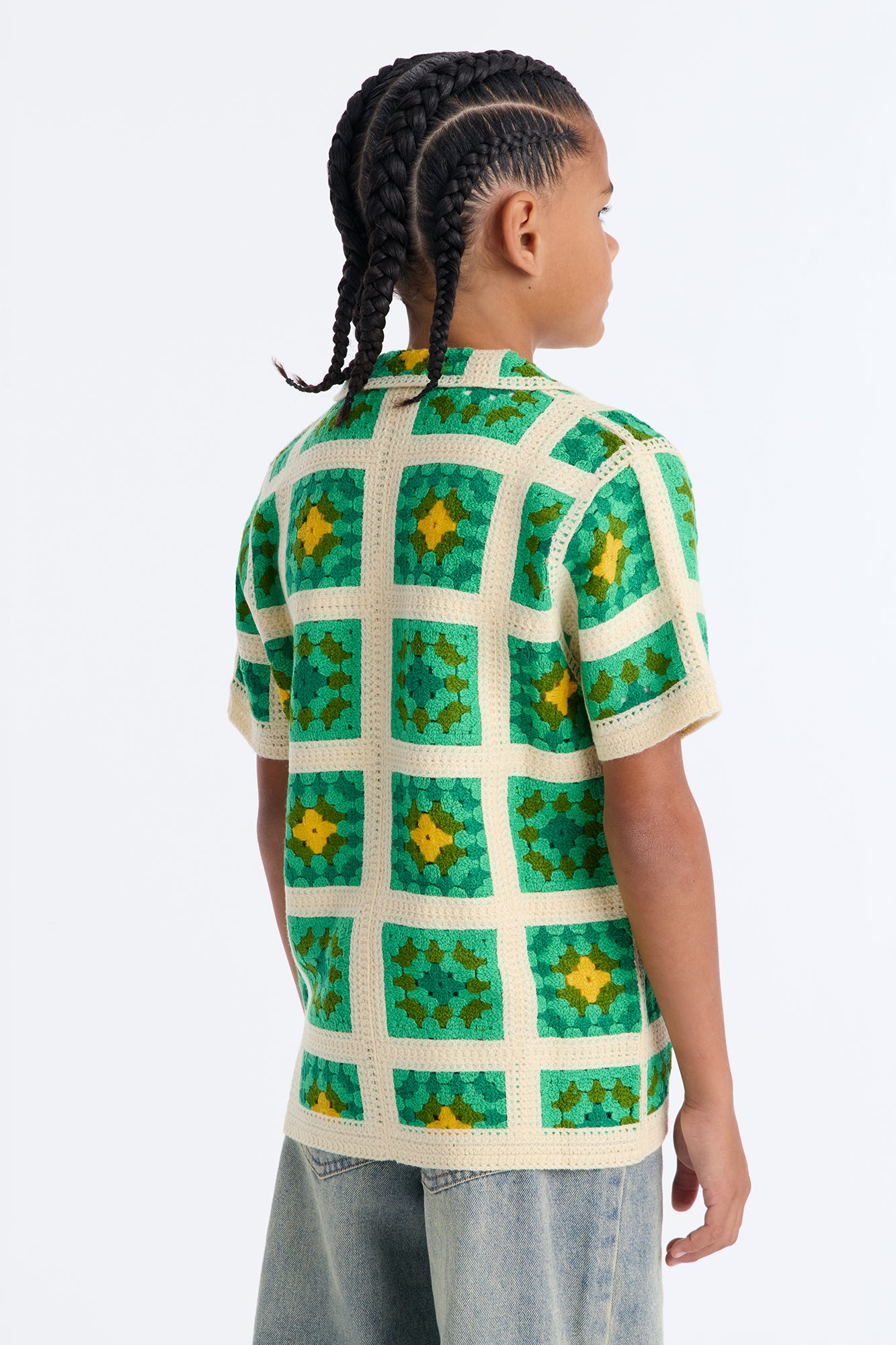 Mini Nolan Textured Shirt - Green