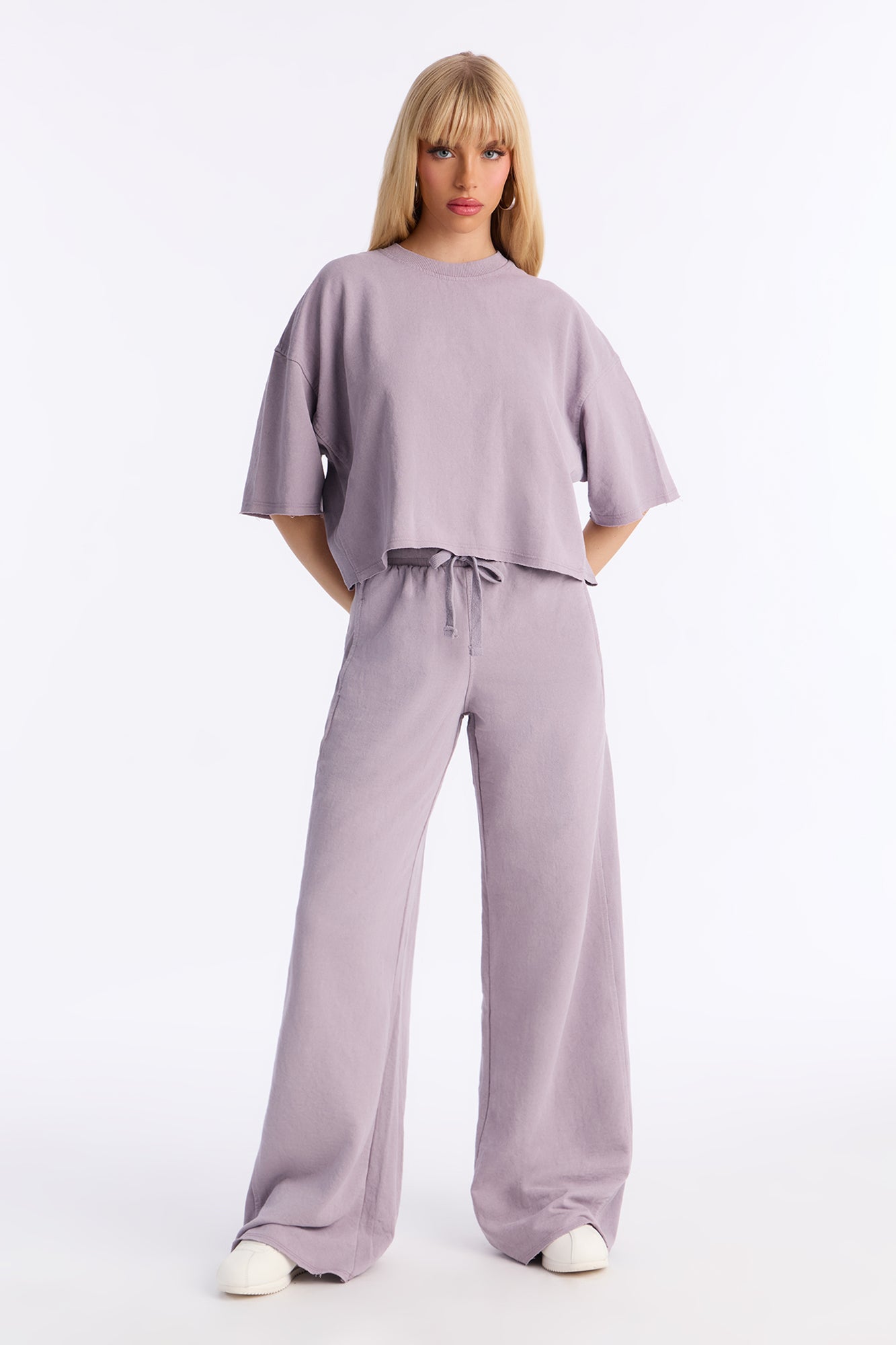Strollin' Around Pant Set - Lilac