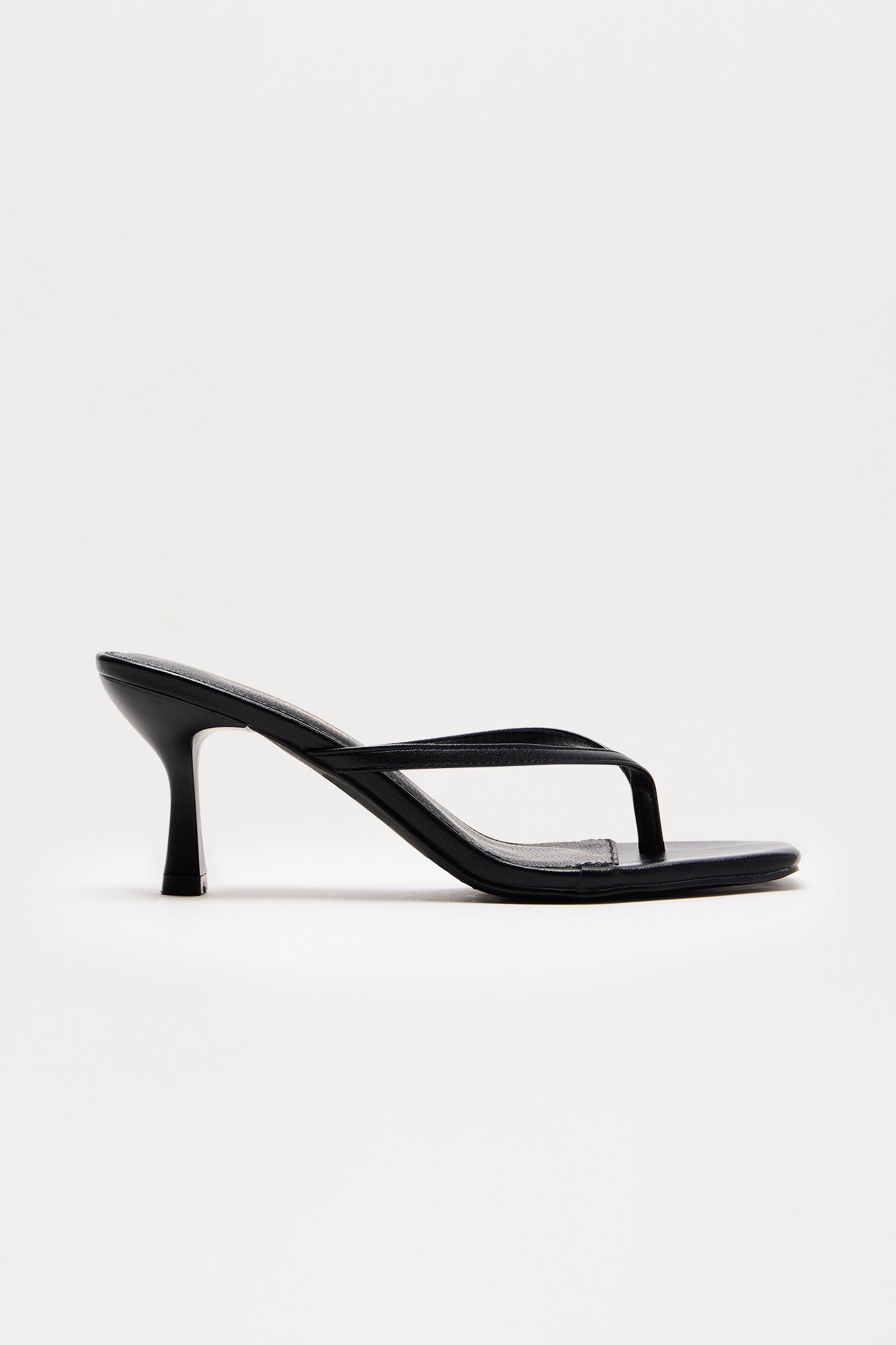 Ayla Thong Mules - Black