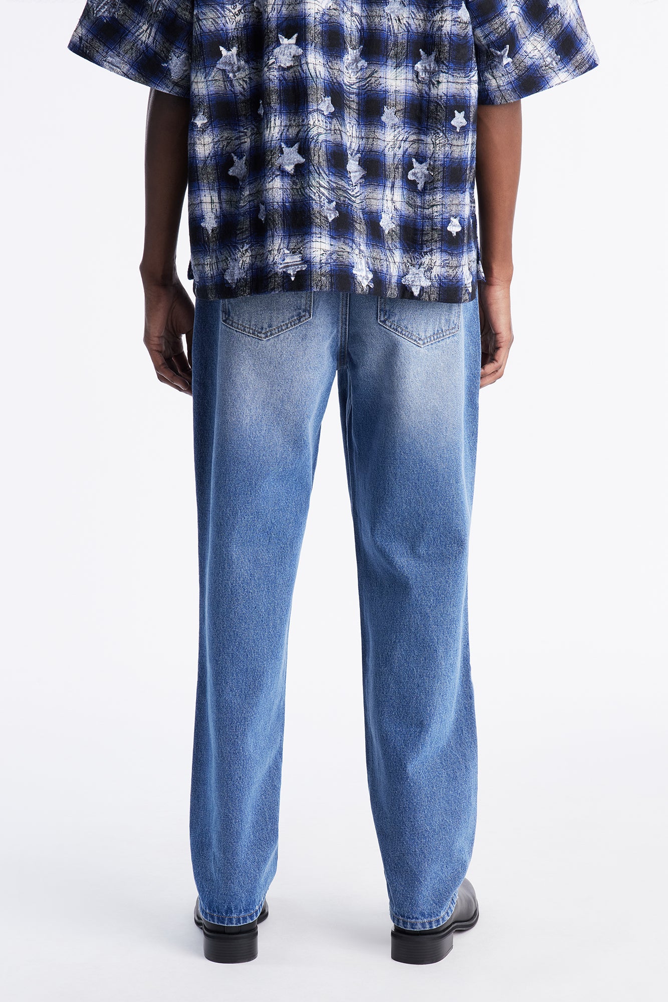 Classic Straight Fit Jeans - Medium Blue Wash