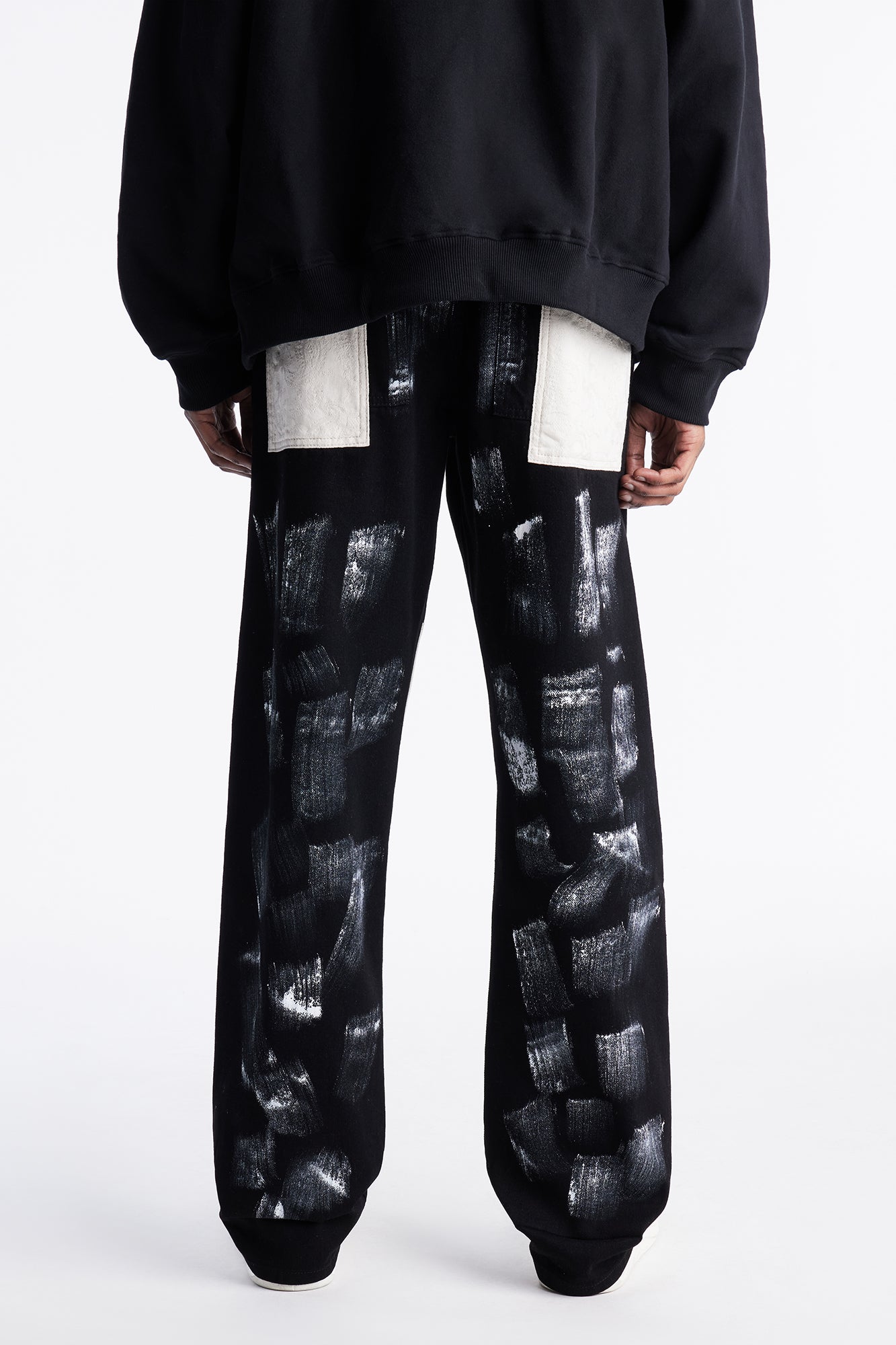 Straight Street Strokes Jeans - Black