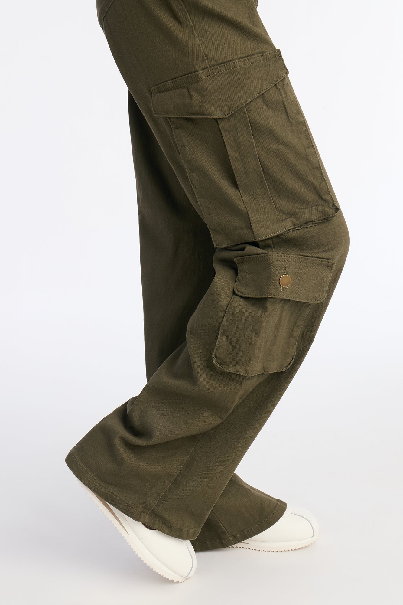 Shoot Your Shot Solid Cargo Pant - Olive