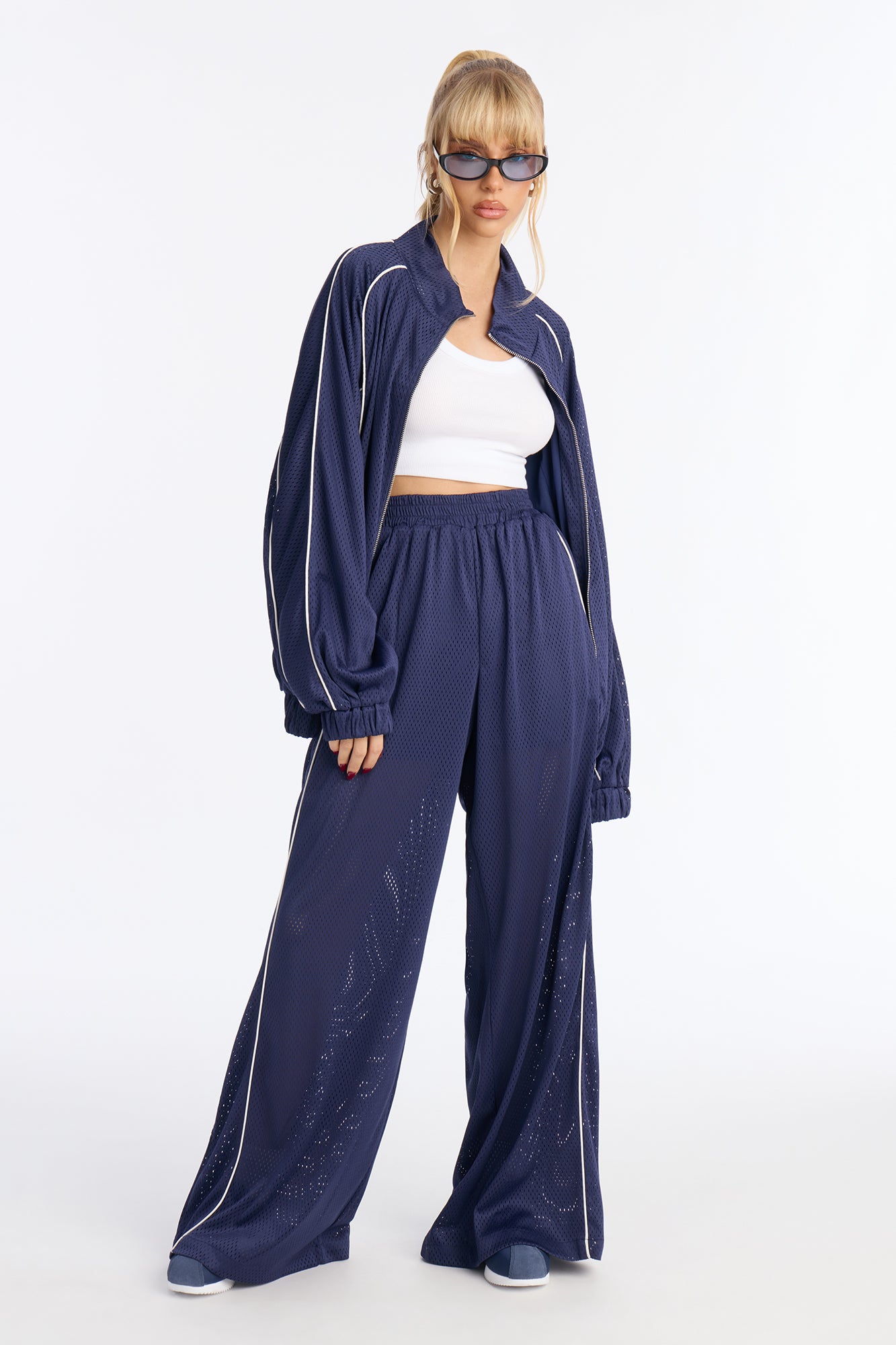 Milianna Wide Leg Pant - Navy