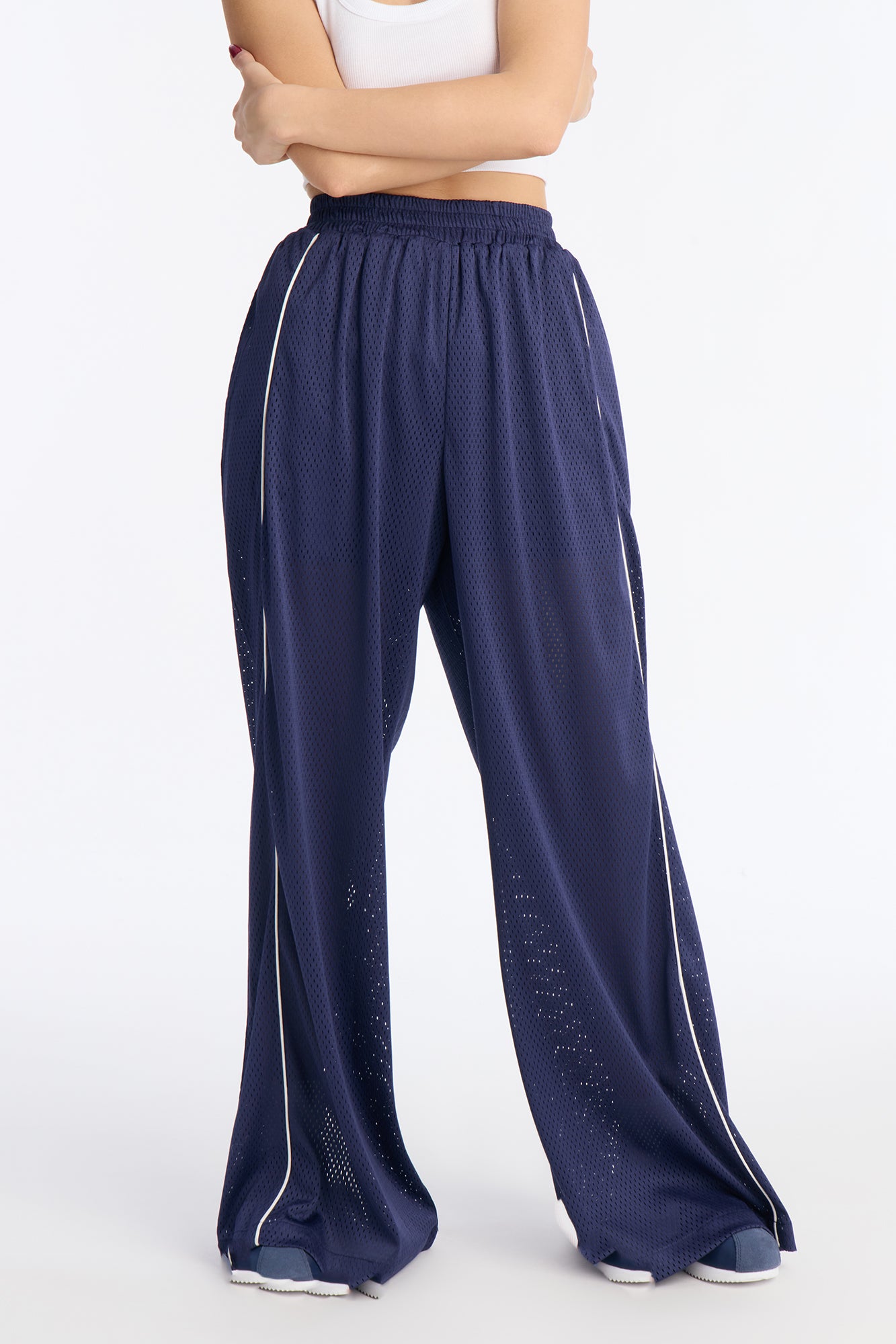 Milianna Wide Leg Pant - Navy
