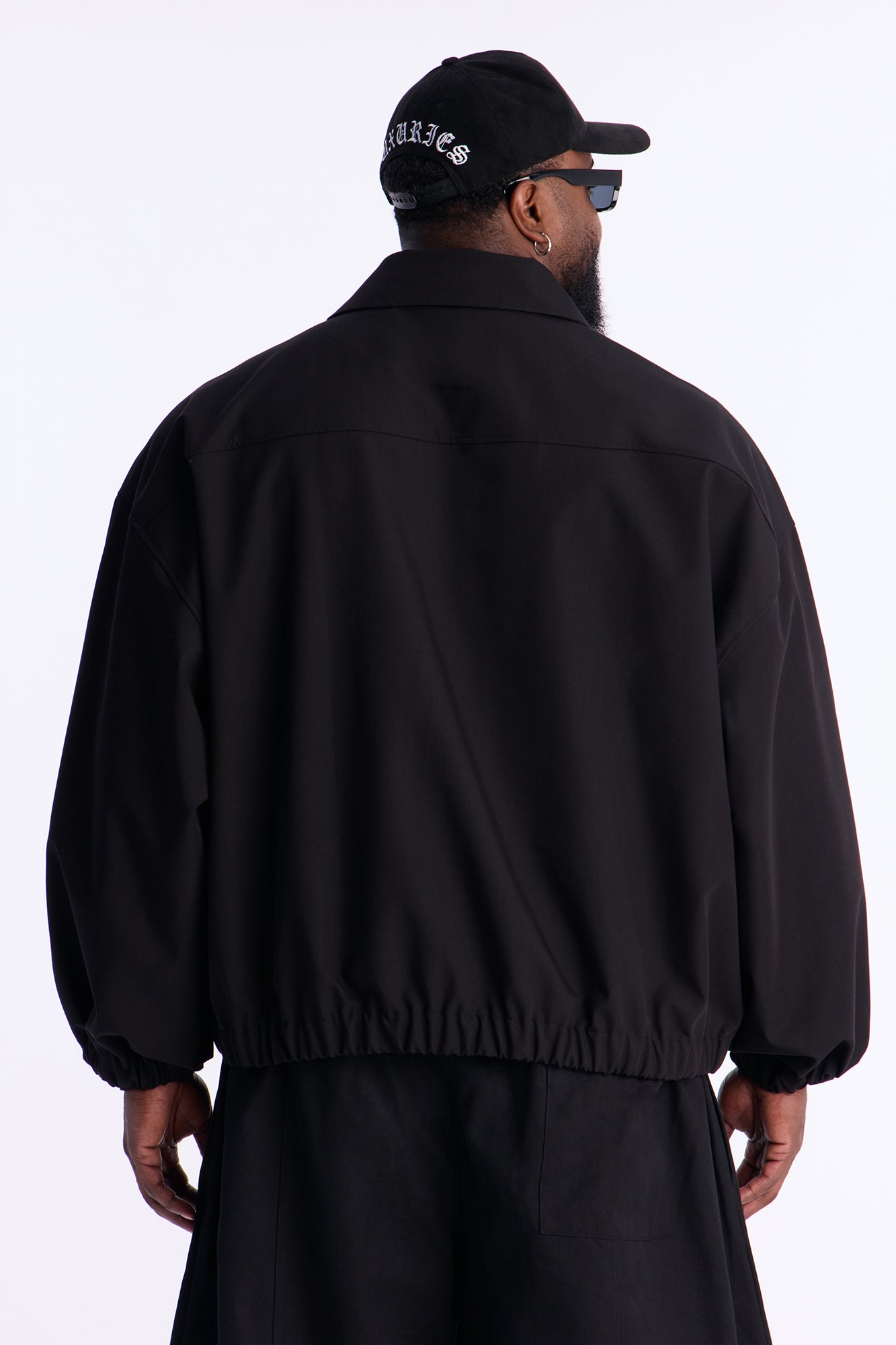Relaxed Bold Flow Jacket - Black