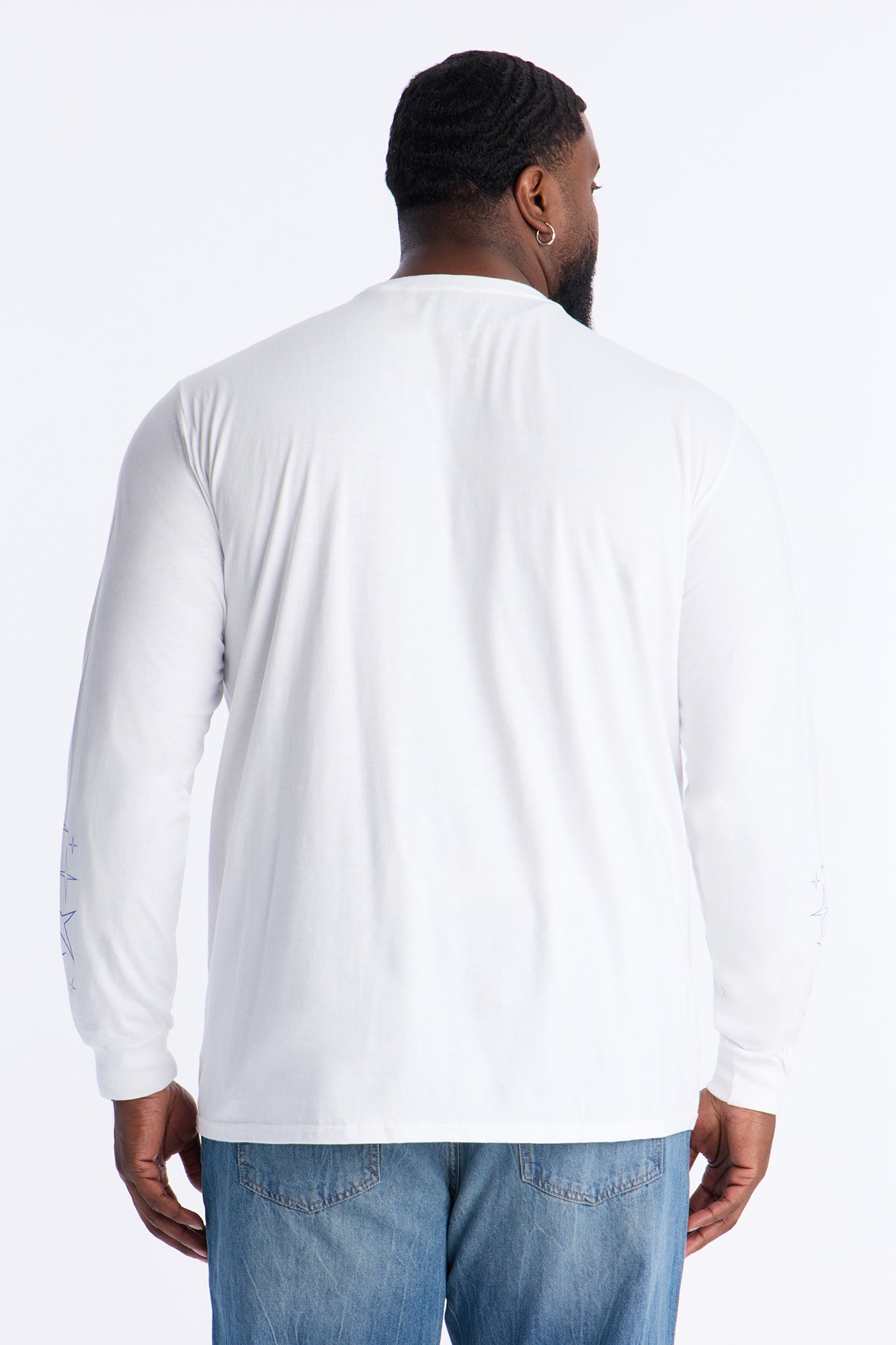 Star Royalty Long Sleeve Tee - White