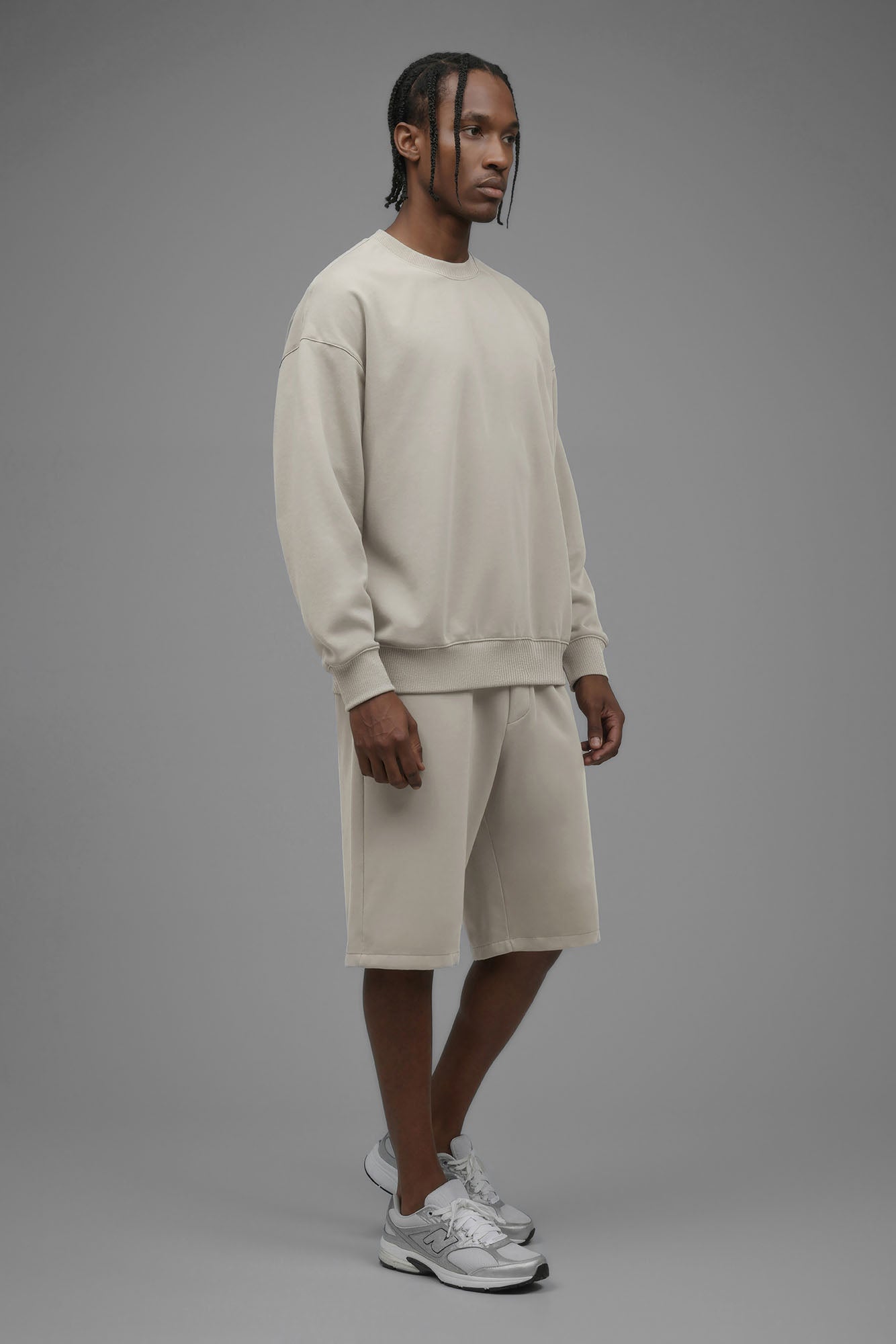 410 Oversized Crewneck - Cream