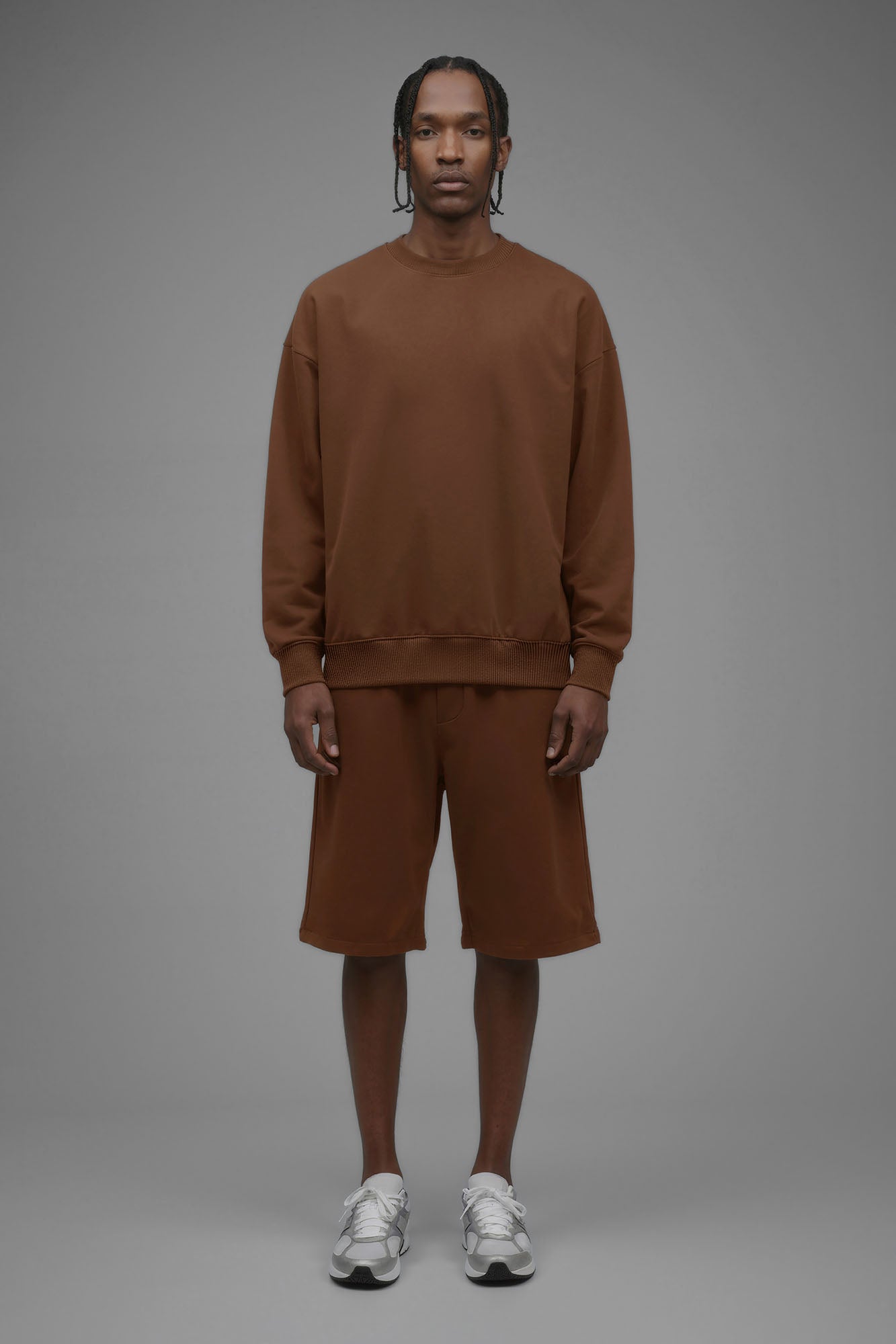 410 Oversized Crewneck - Chestnut