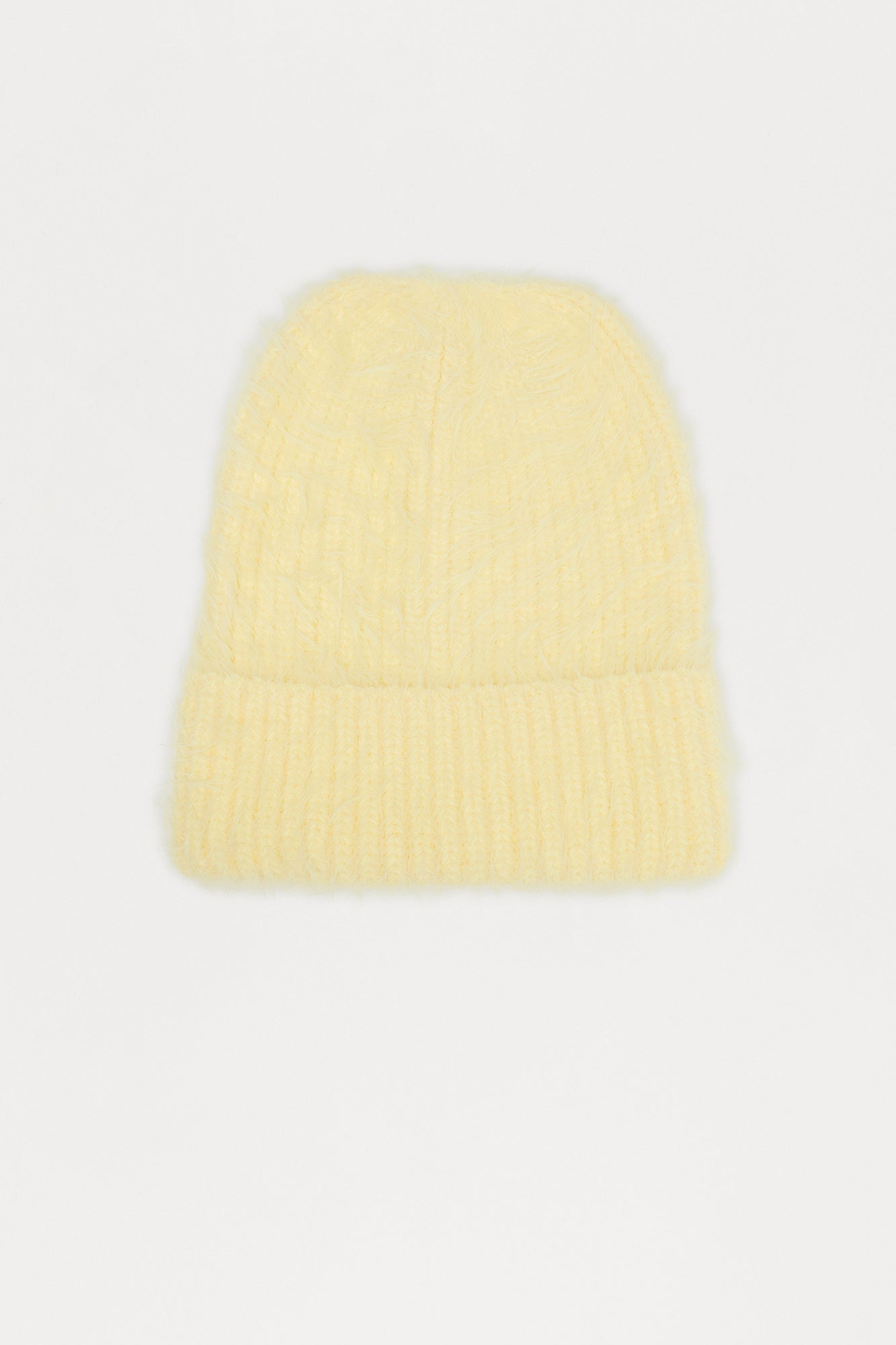 Fuzzy Feeling Beanie - Yellow