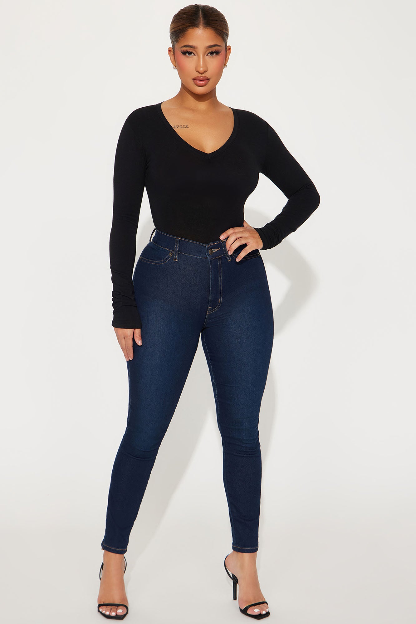Nara Long Sleeve Top - Black