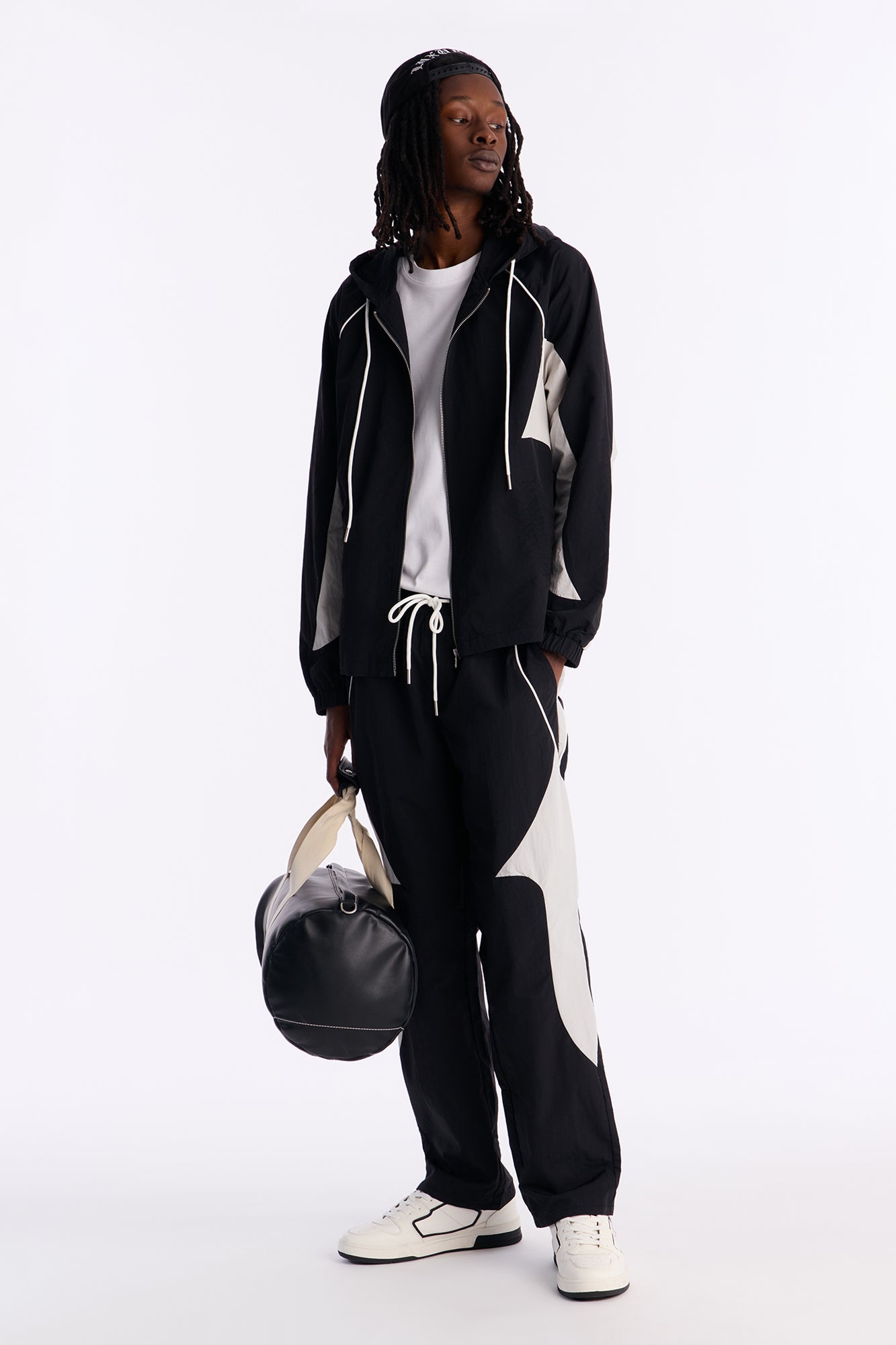 Straight Aura Coded Track Pant - Black