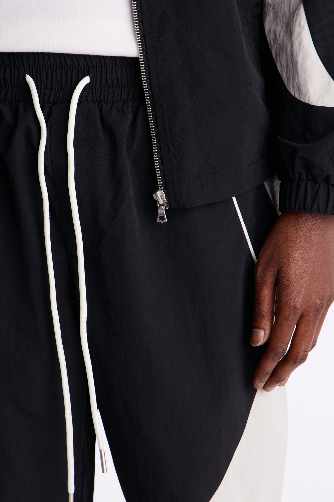 Straight Aura Coded Track Pant - Black