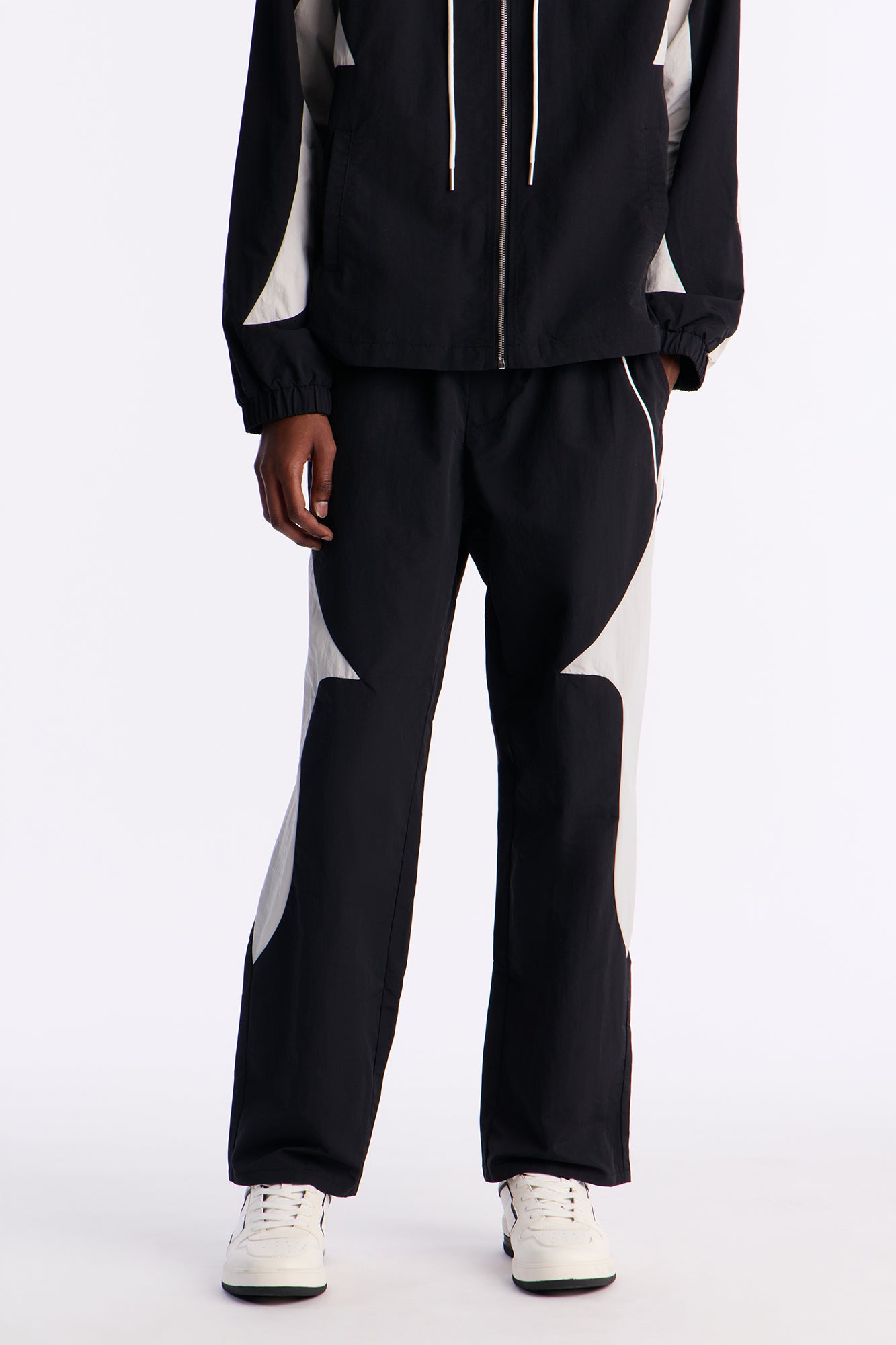 Straight Aura Coded Track Pant - Black