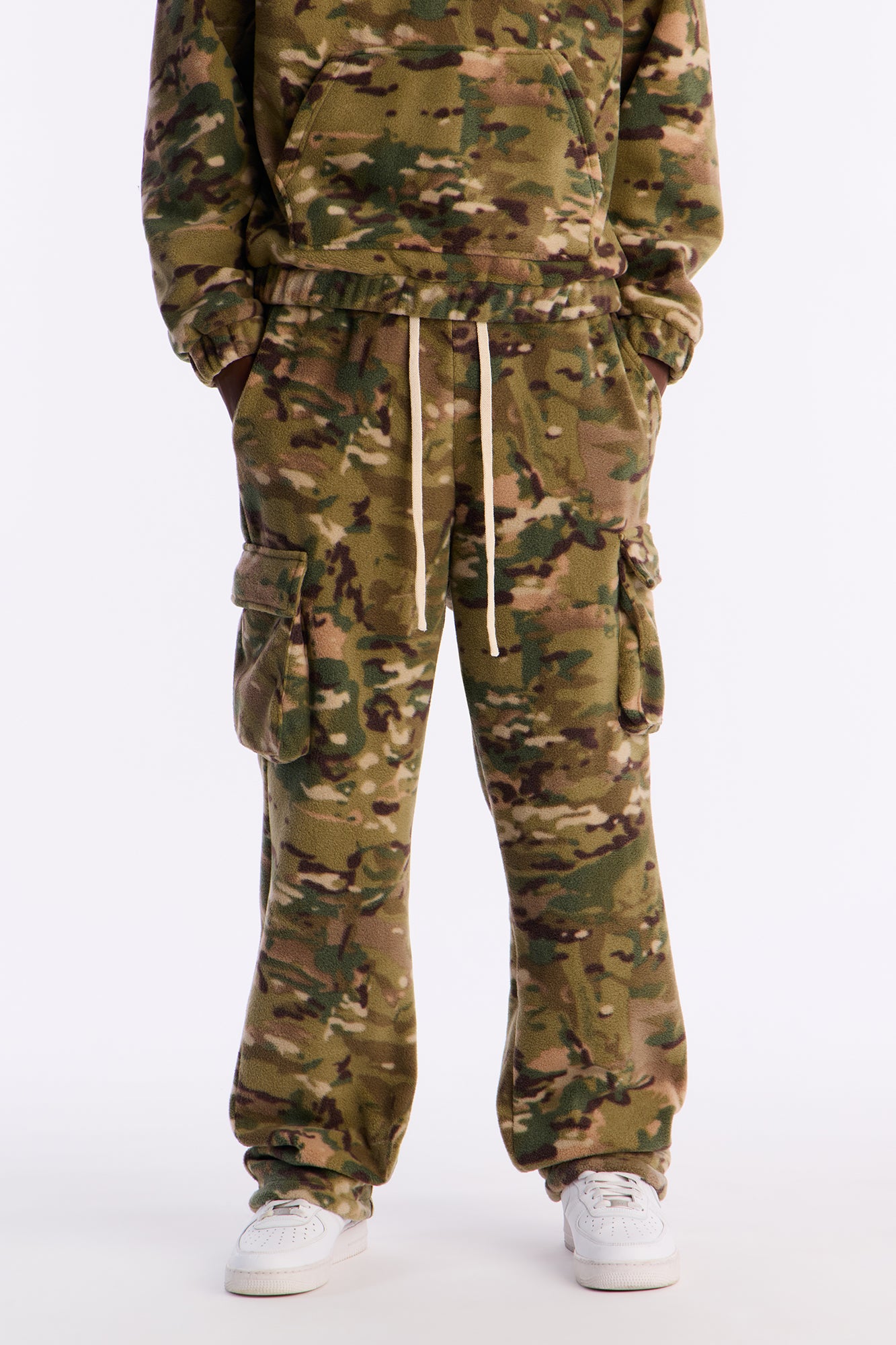 Camo Cargo Baggy Sweatspants - Camouflage