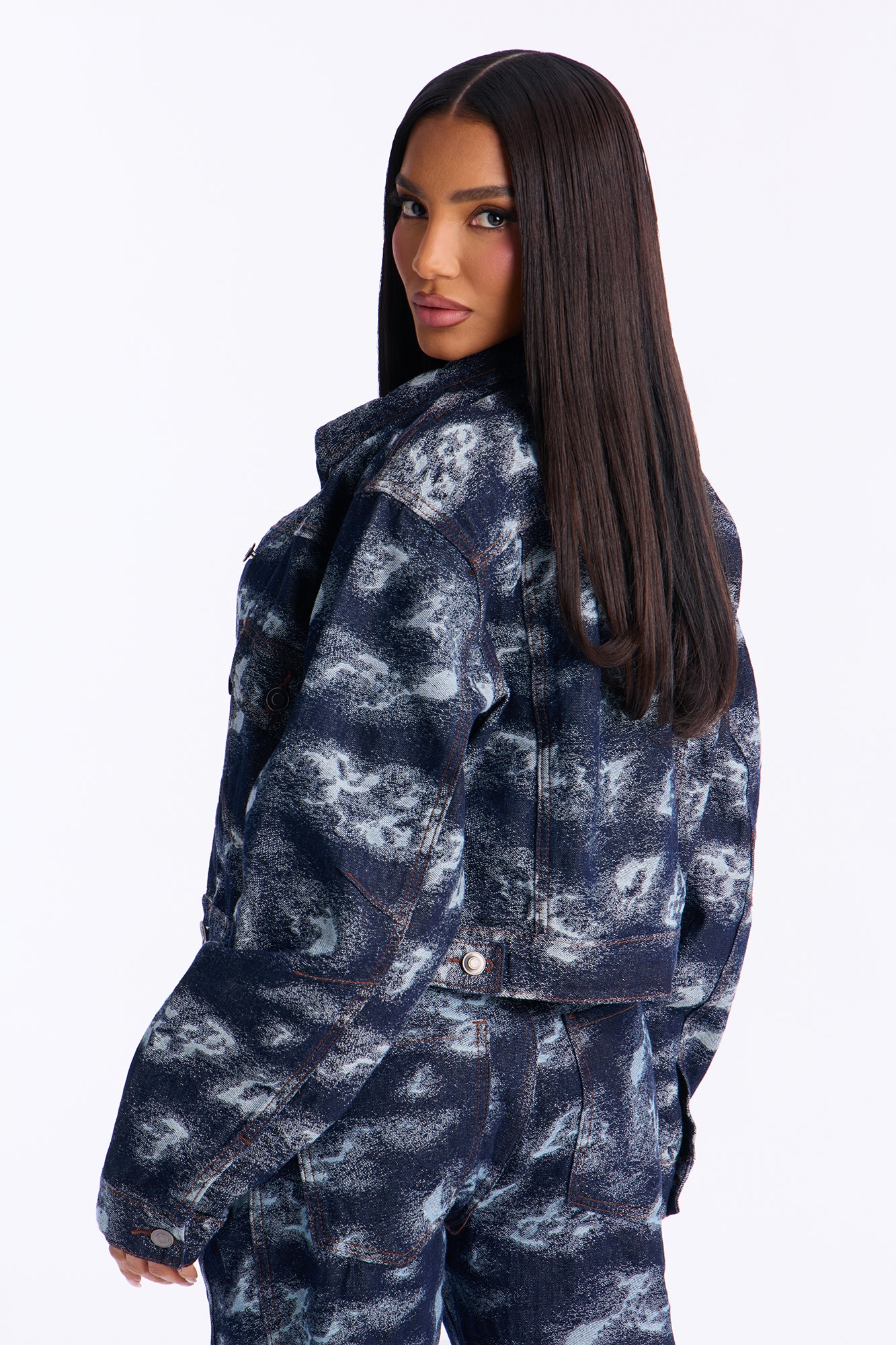 Sky's The Limit Denim Jacket - Dark Wash