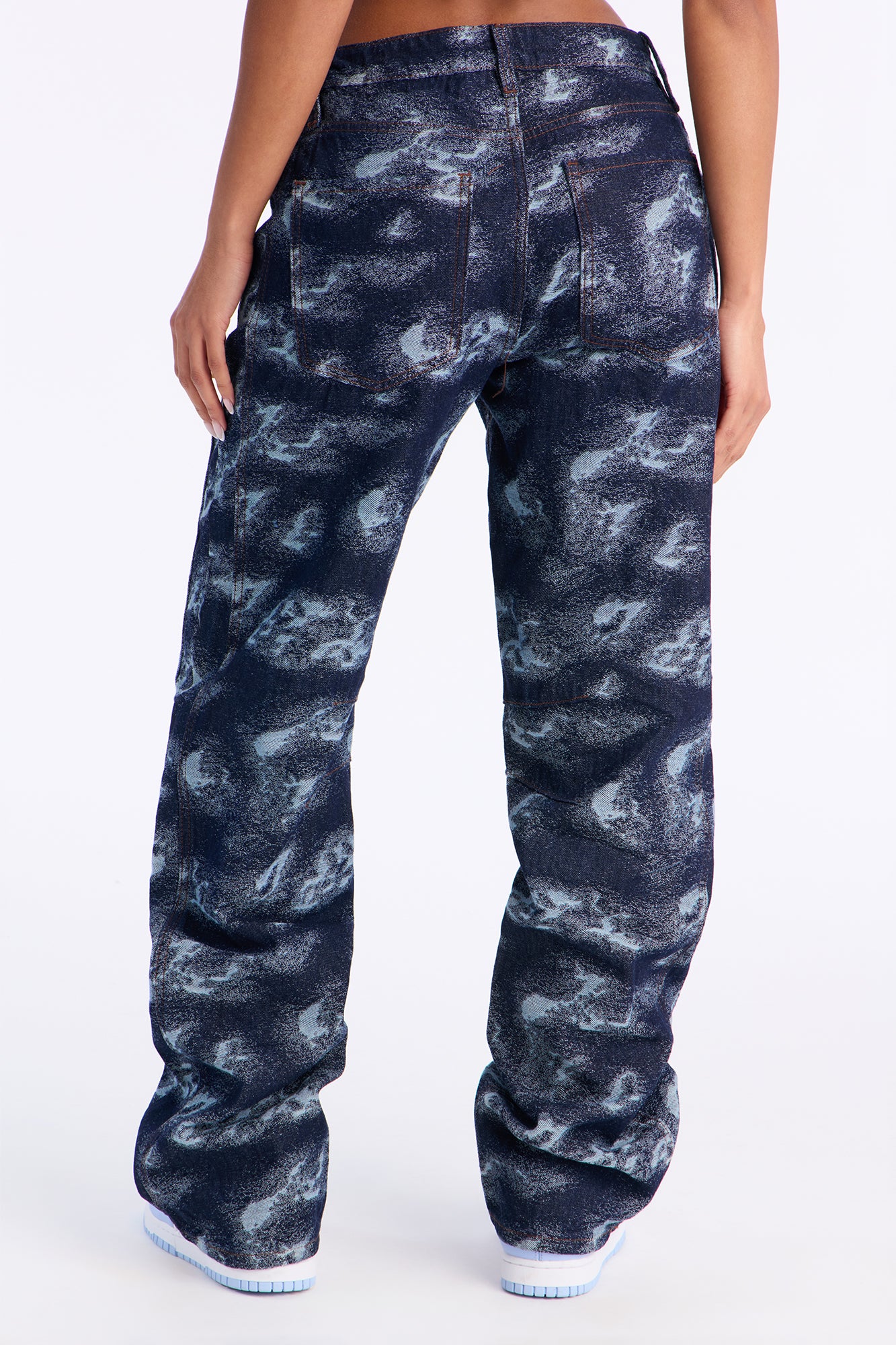 Sky's The Limit Non-Stretch Loose Jeans - Dark Wash