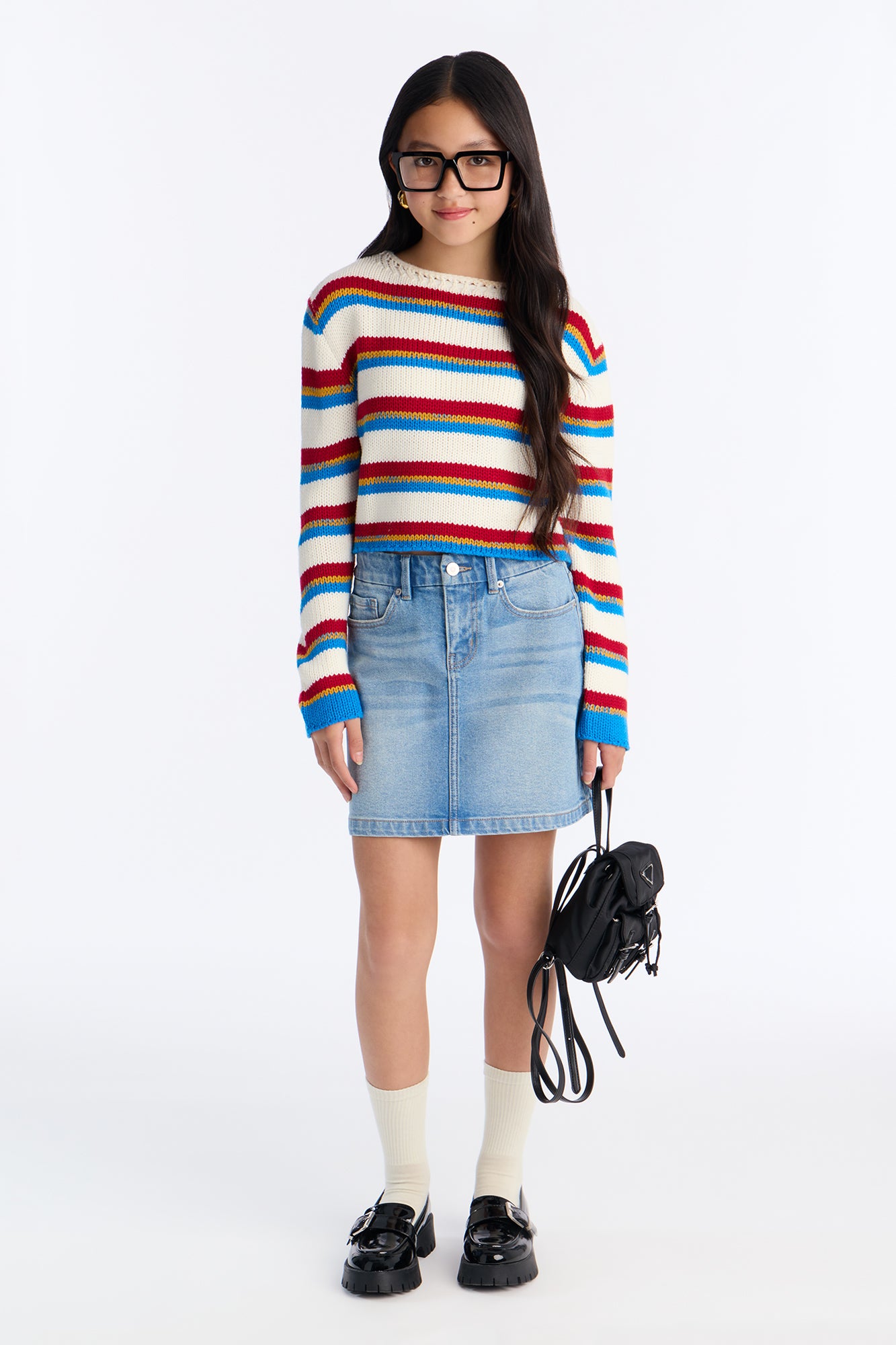 Mini Harper Denim Skirt - Medium Wash