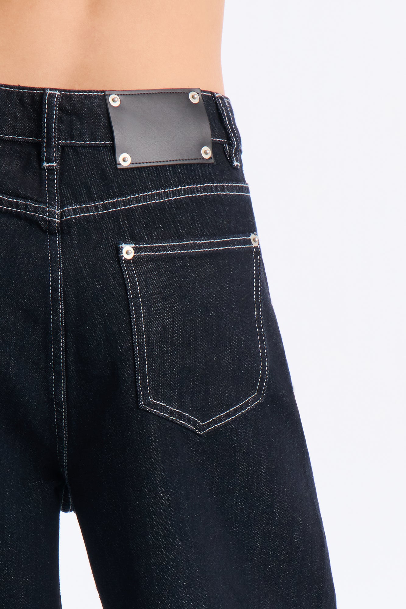 Le Marais Wide Leg Culotte Jeans - Dark Denim