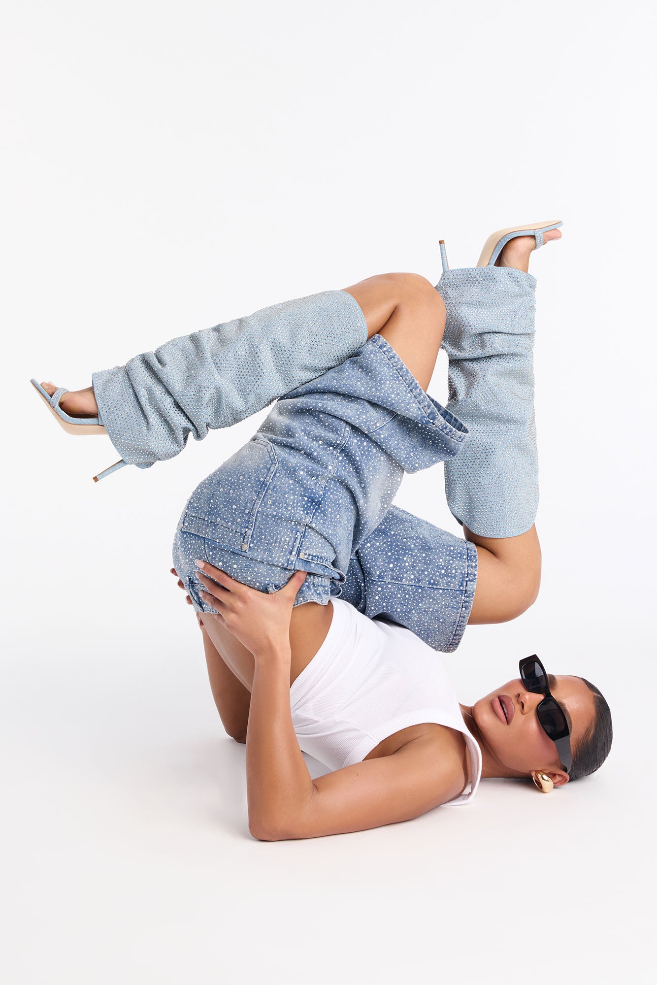 Steve Madden Ravine Denim Boots - Denim