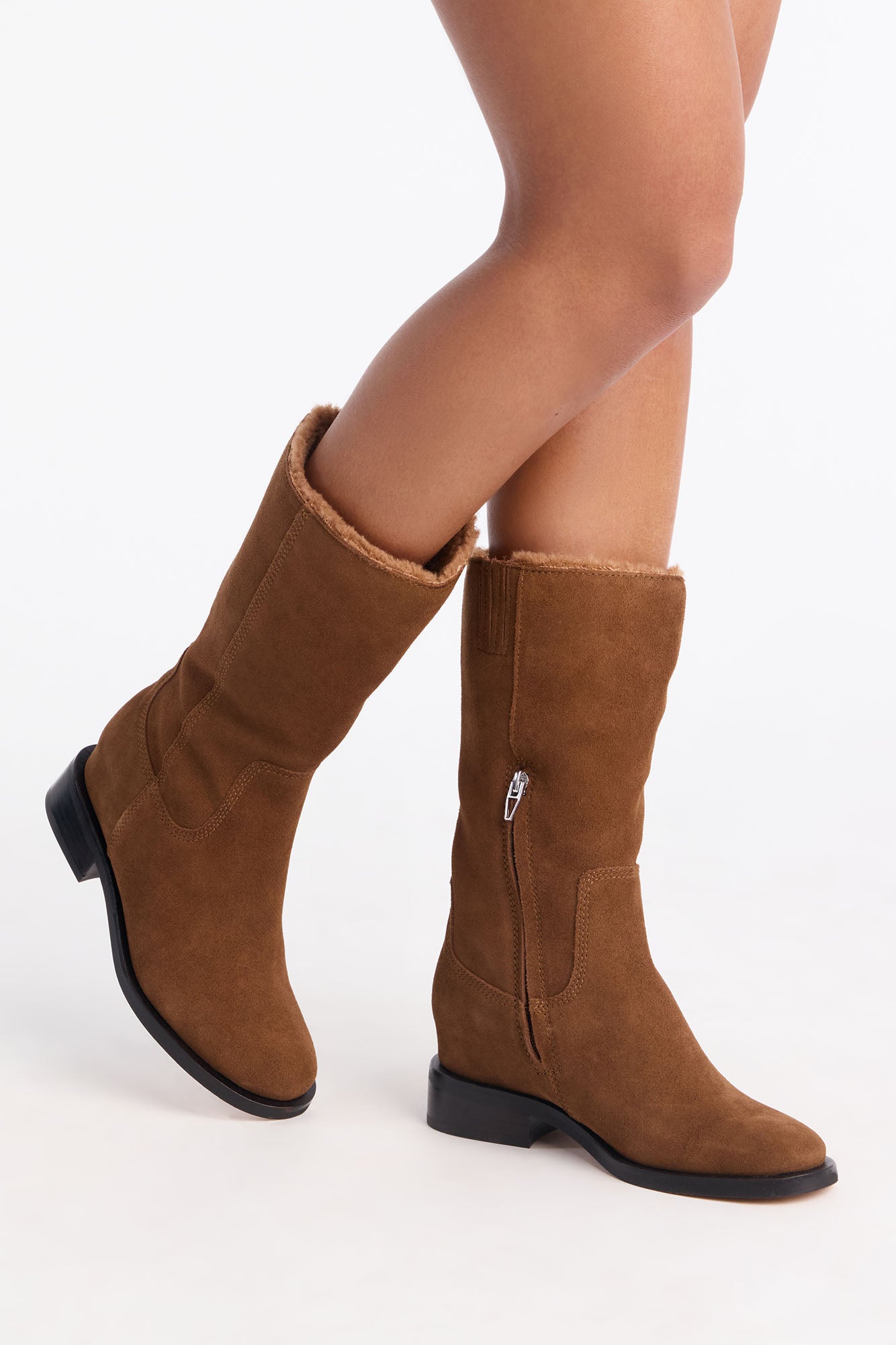 Dolce Vita Kedra H2O Suede Boots - Chestnut