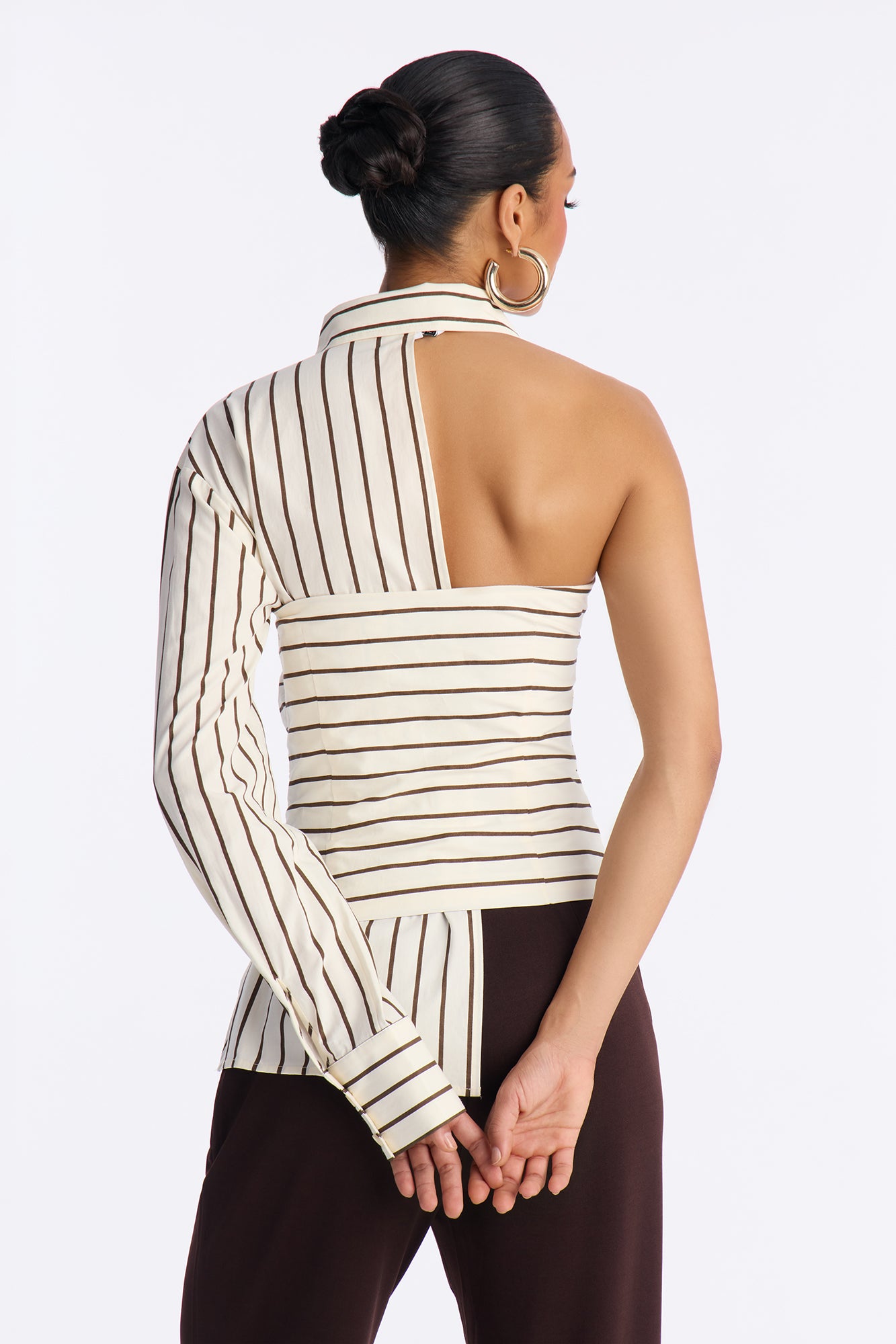 Martini Hour Striped 2 Piece Poplin Shirt - Cream/combo