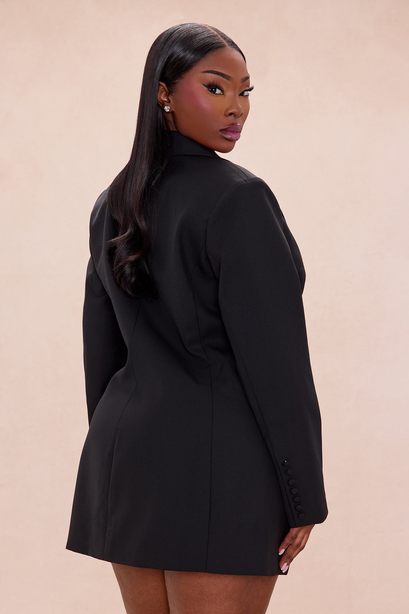 Noa Blazer Mini Dress - Black