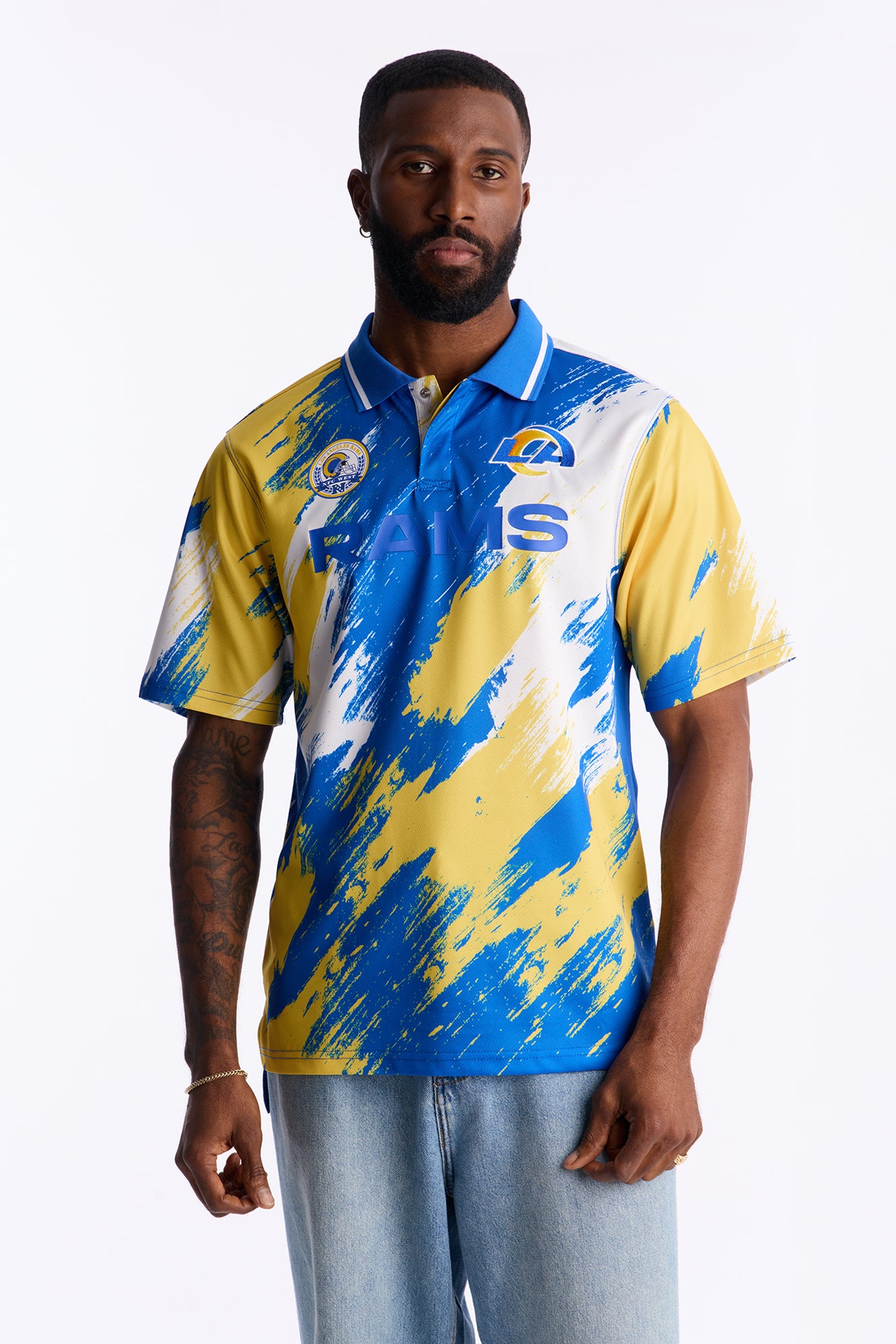 Rams Soccer Polo - White