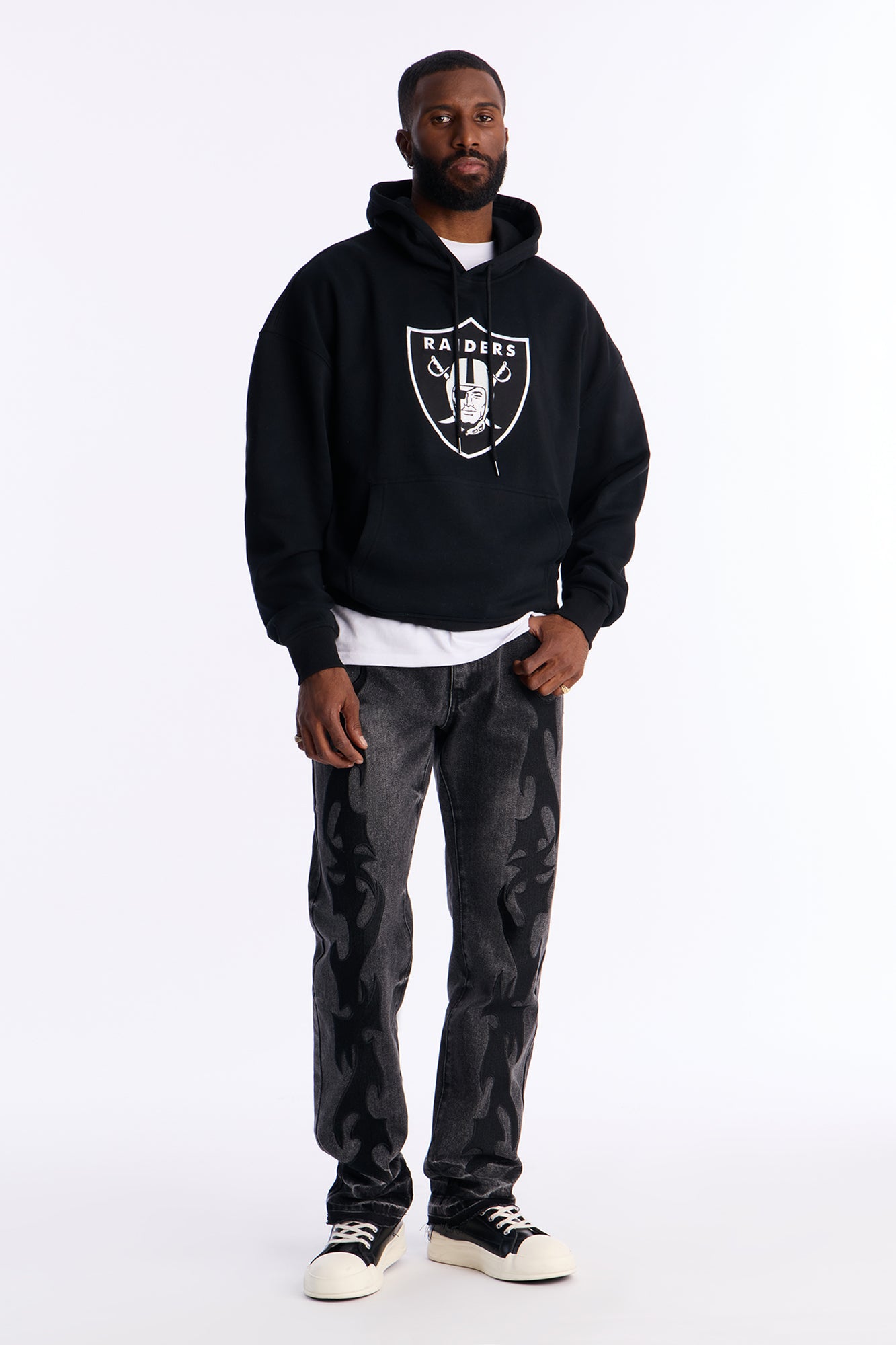 Raiders Original English Hoodie - Black