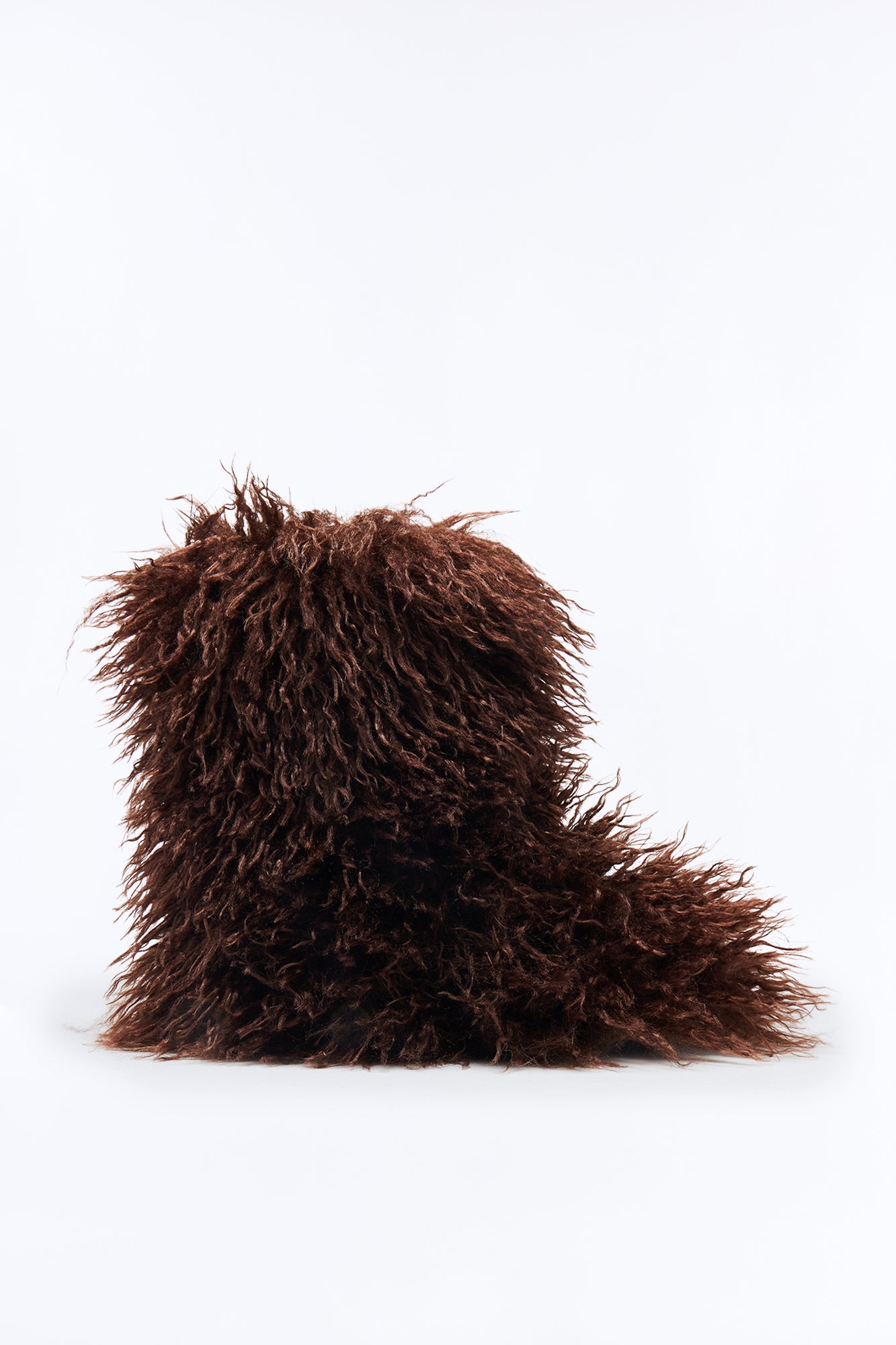 Freeze Faux Fur Booties - Brown