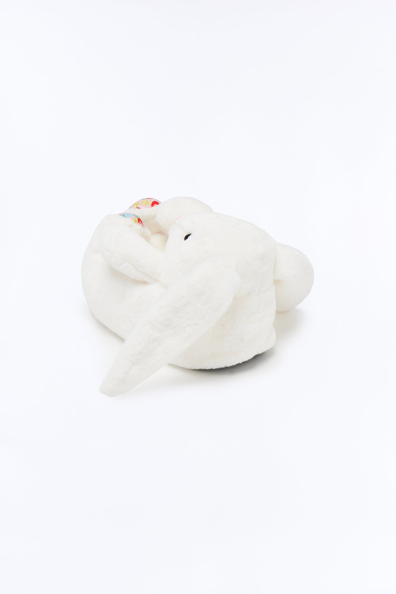 Snuggle Bunny Plush Slippers - White