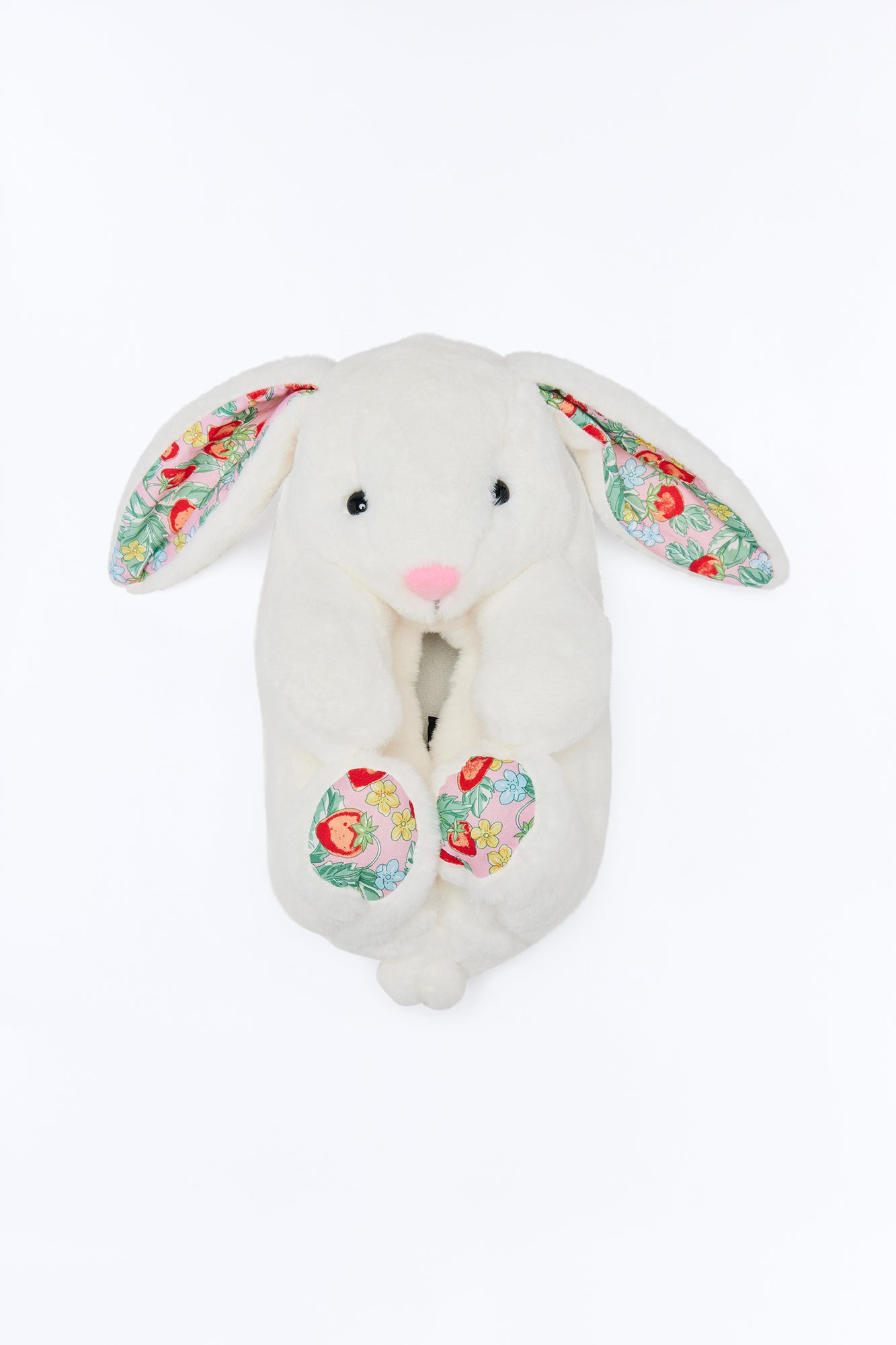 Snuggle Bunny Plush Slippers - White