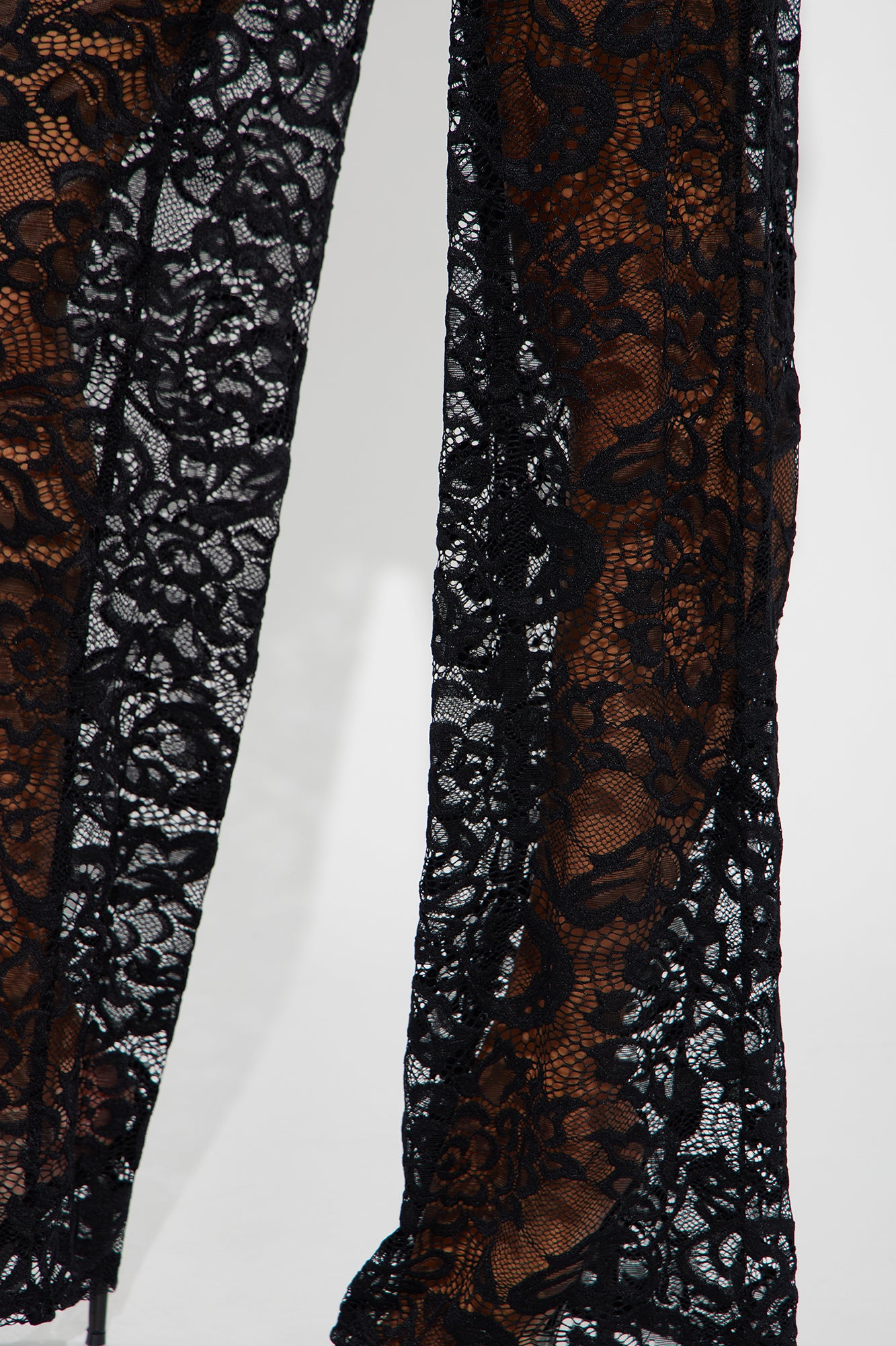 NYC Vibe Lace Pant Set - Black