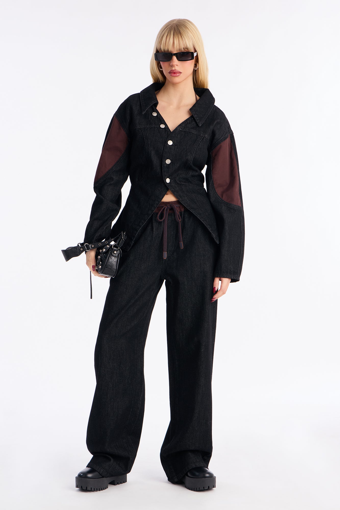Marissa Denim Jacket Pant Set - Dark Denim